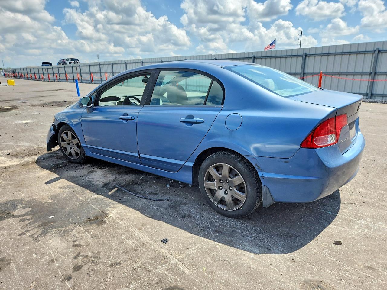 2008 Honda Civic Lx Blue vin: 1HGFA16588L092857