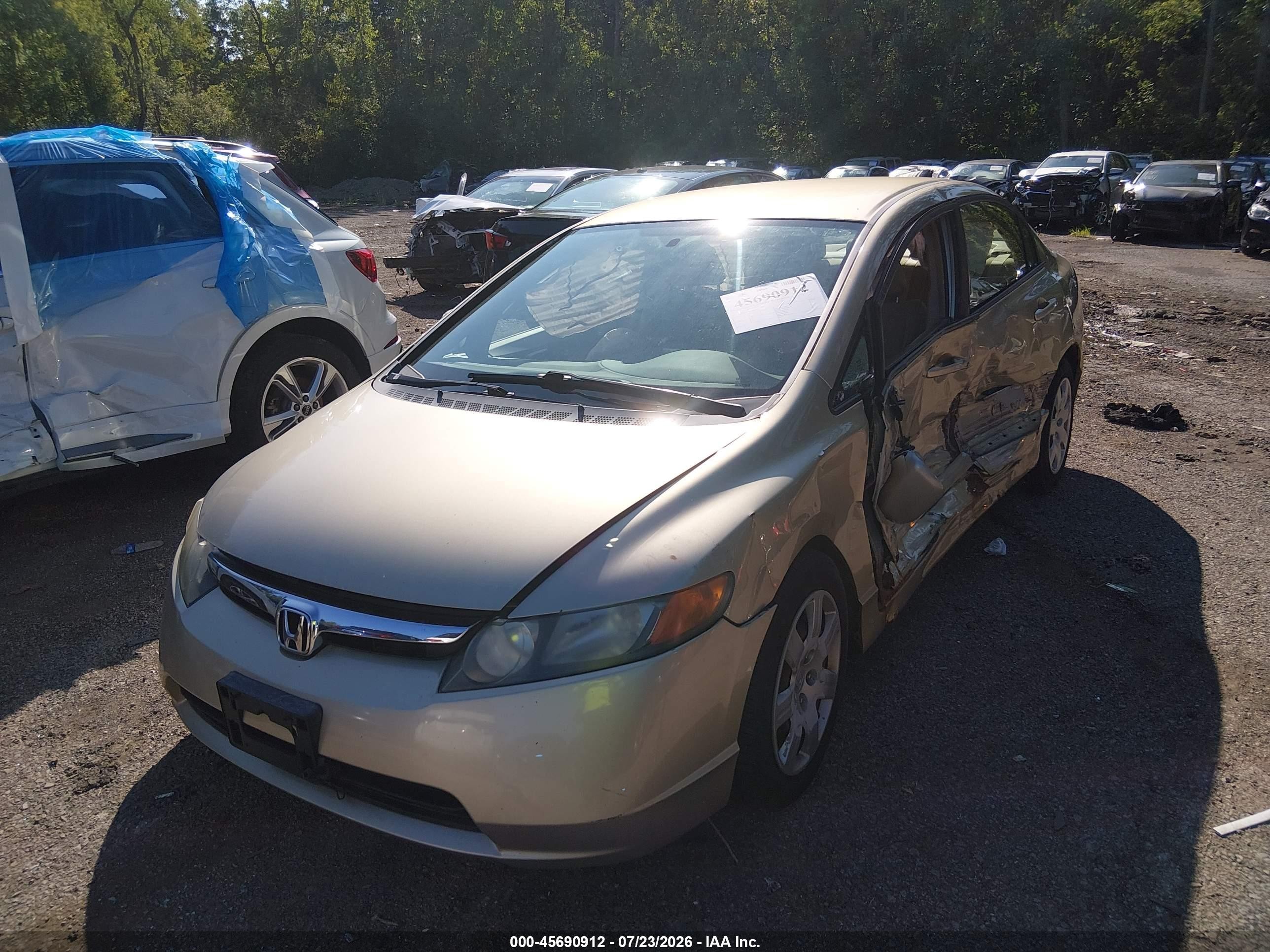 2008 Honda Civic Lx Gold vin: 1HGFA16588L104554
