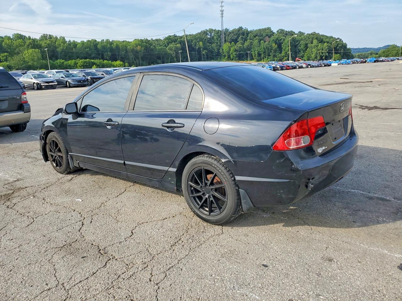 2008 Honda Civic Lx Black vin: 1HGFA16588L106983