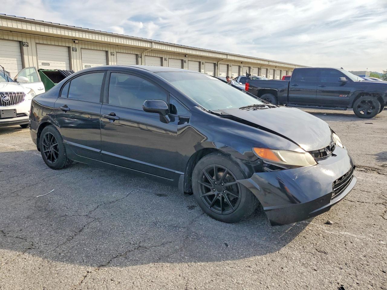 2008 Honda Civic Lx Black vin: 1HGFA16588L106983
