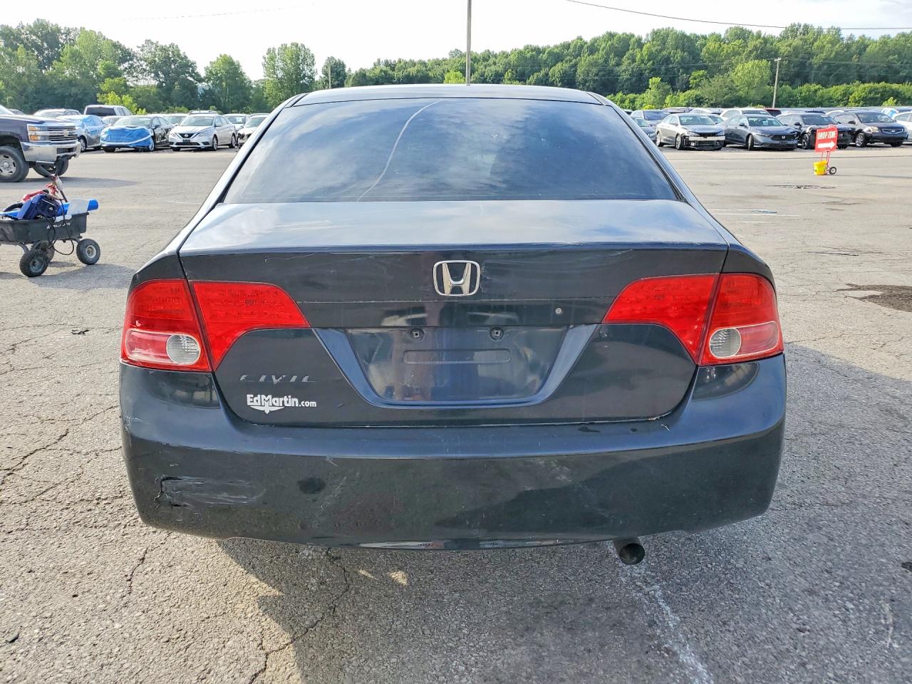 2008 Honda Civic Lx Black vin: 1HGFA16588L106983
