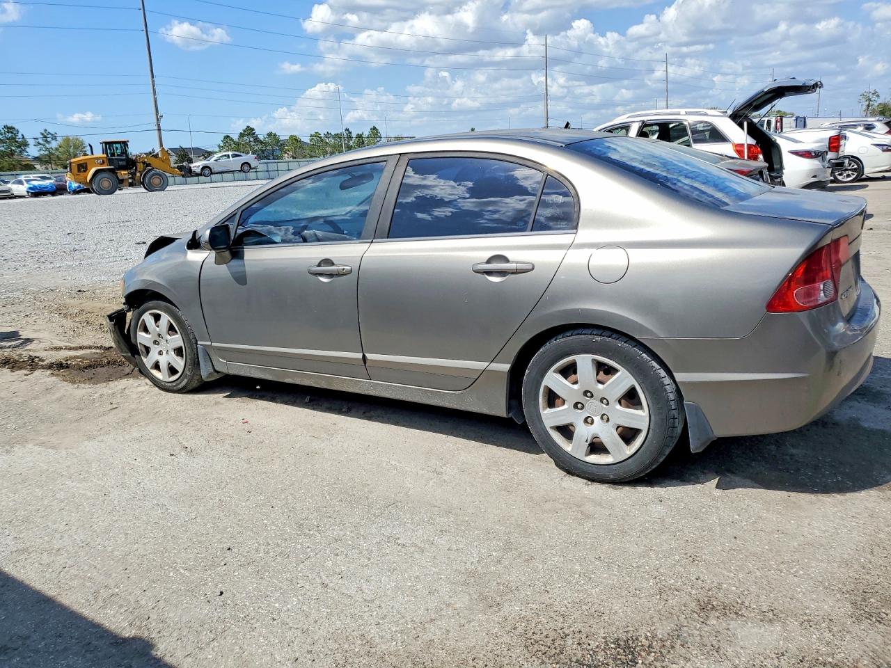 2008 Honda Civic Lx Gray vin: 1HGFA16588L110757