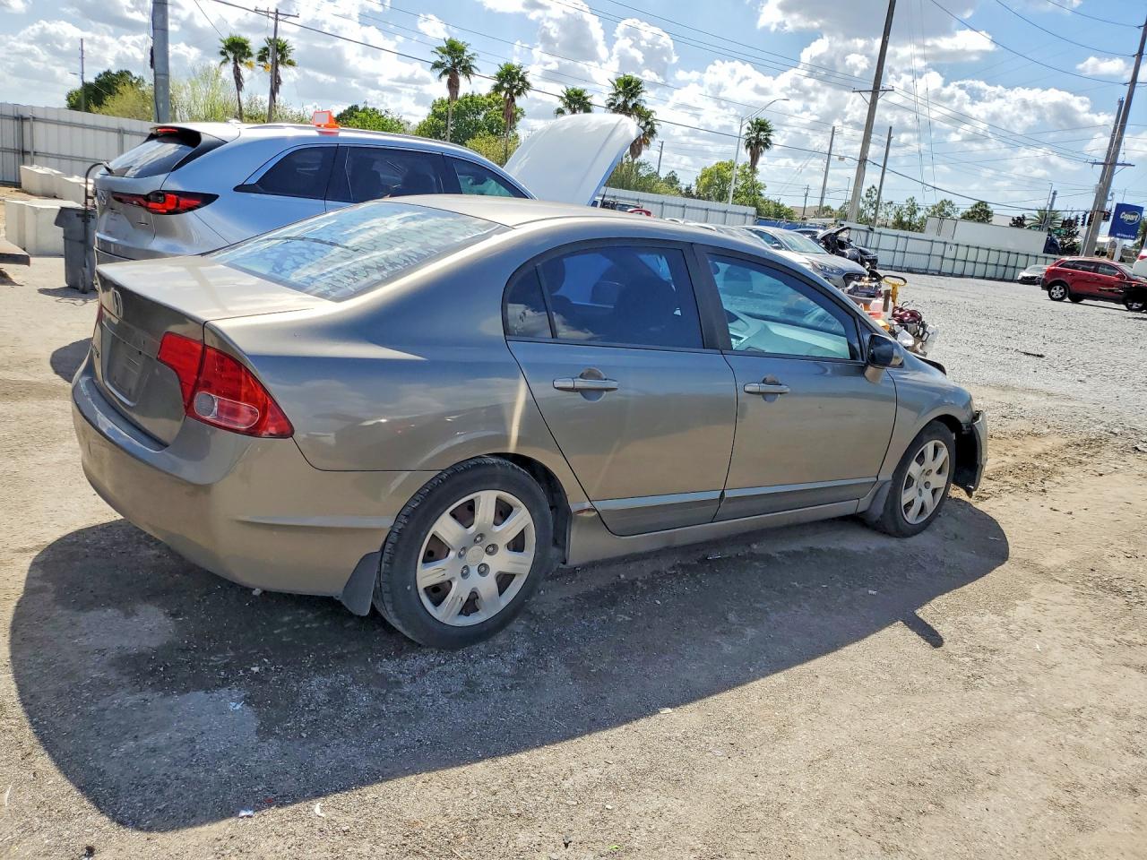 2008 Honda Civic Lx Gray vin: 1HGFA16588L110757