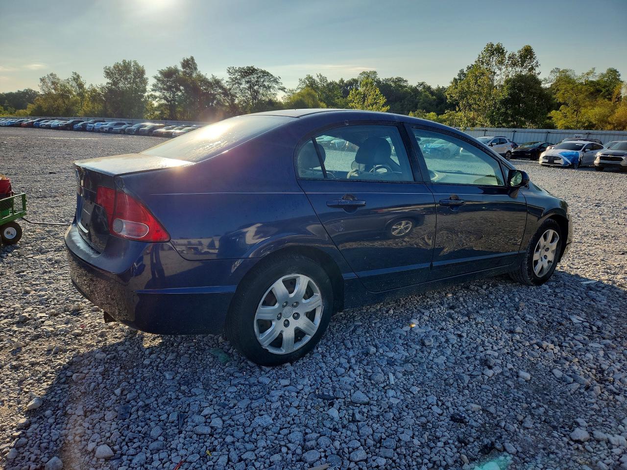 2008 Honda Civic Lx Blue vin: 1HGFA16588L112752