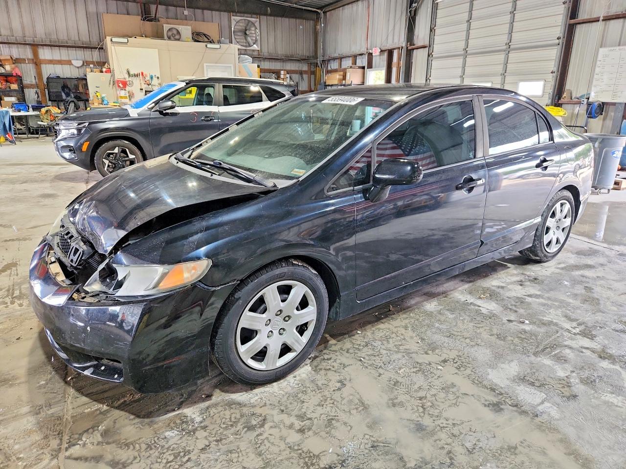2009 Honda Civic Lx Black vin: 1HGFA16589L019523