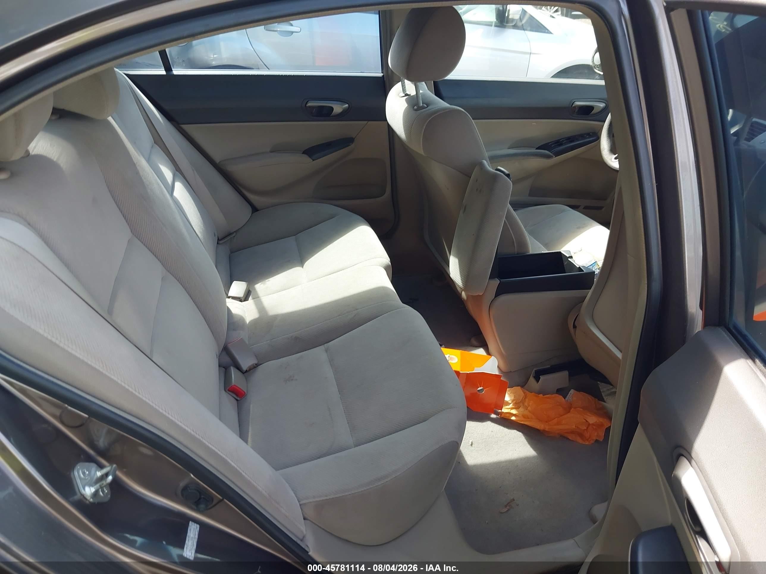 2009 Honda Civic Lx Brown vin: 1HGFA16589L020946