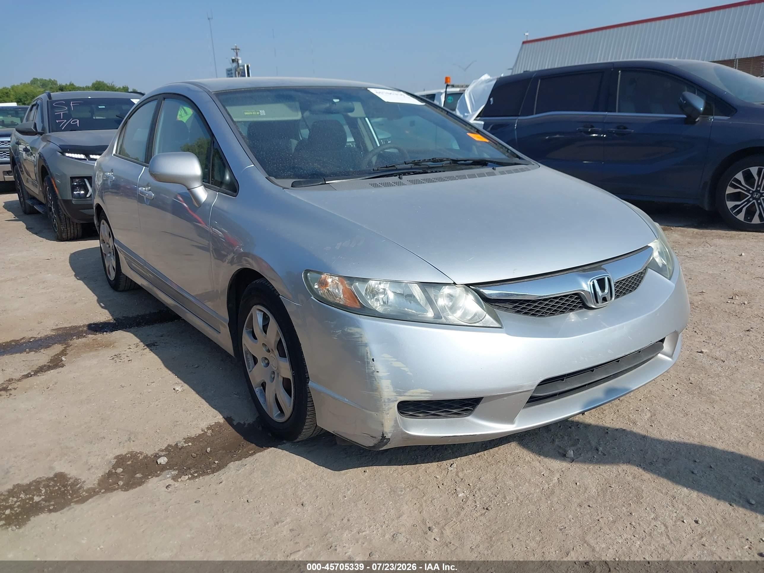 2009 Honda Civic Lx Silver vin: 1HGFA16589L023362