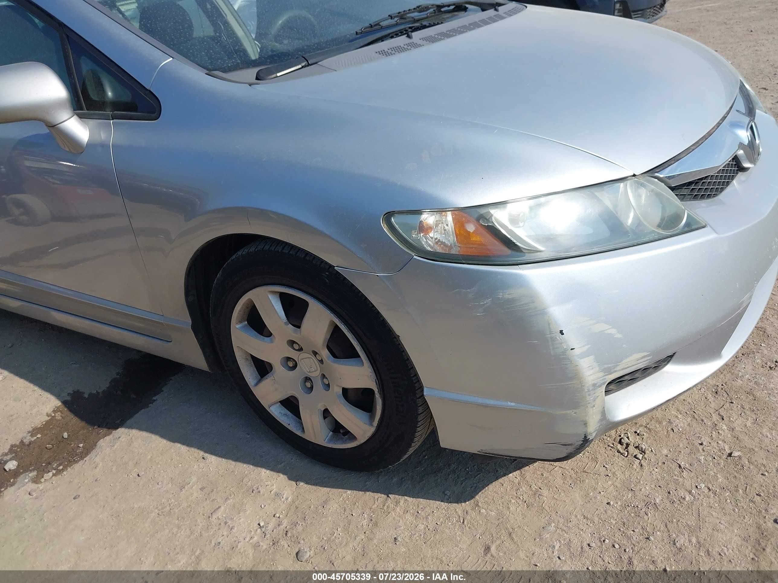 2009 Honda Civic Lx Серебряный vin: 1HGFA16589L023362