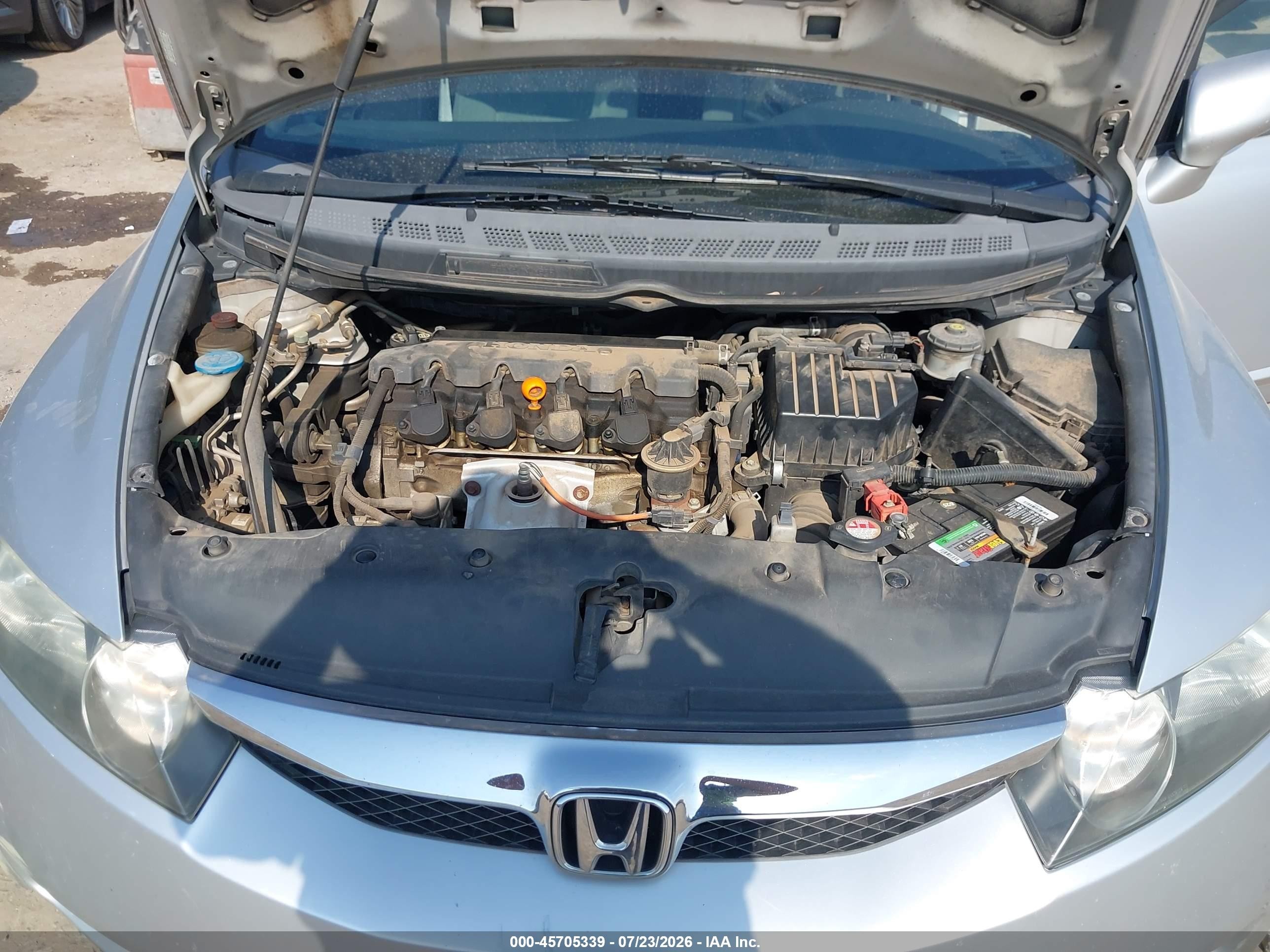 2009 Honda Civic Lx Серебряный vin: 1HGFA16589L023362