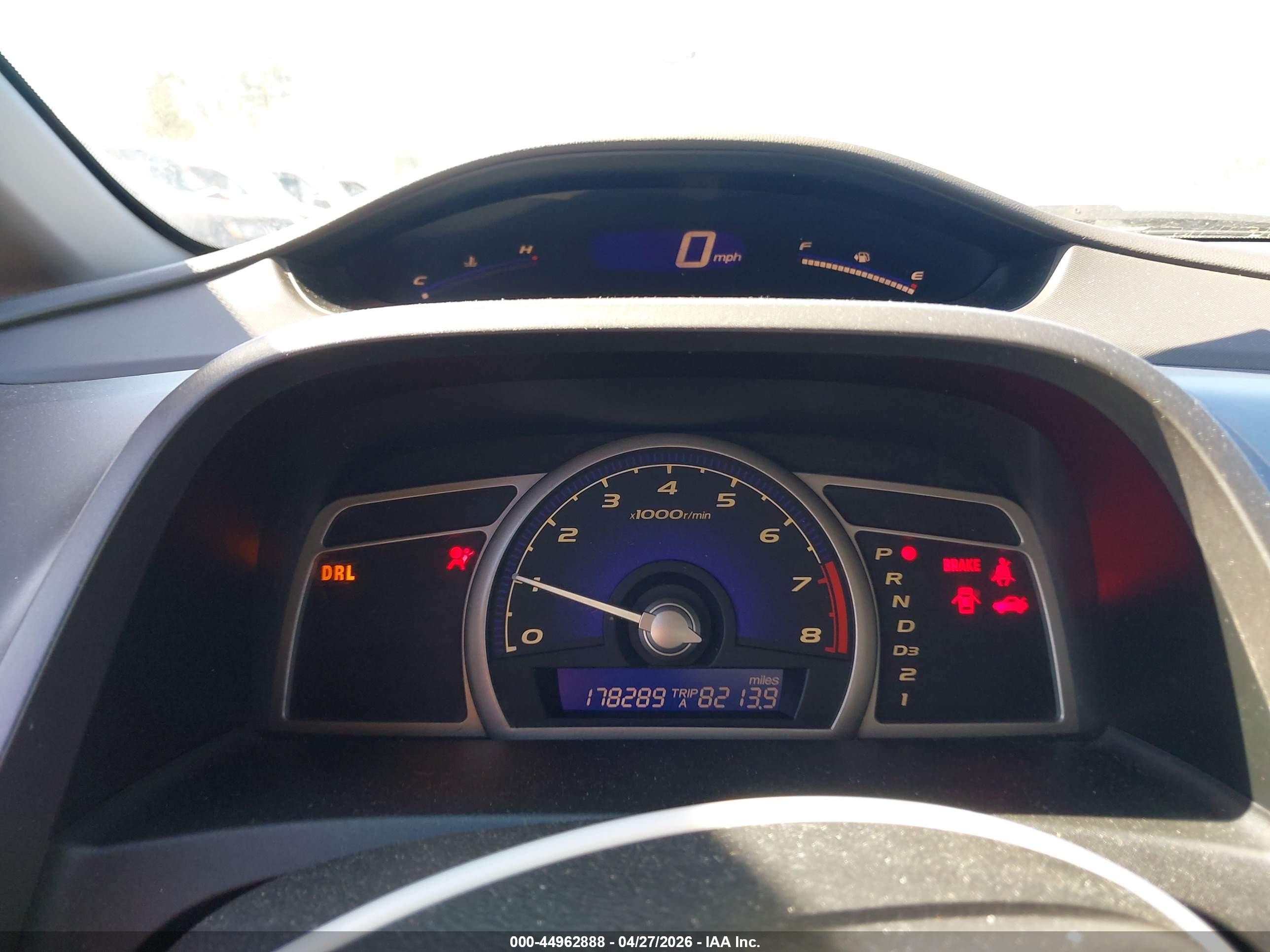 2009 Honda Civic Lx Blue vin: 1HGFA16589L025452