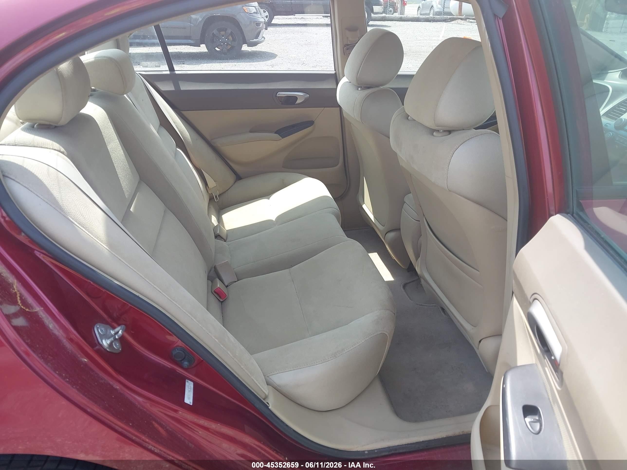 2006 Honda Civic Lx Maroon vin: 1HGFA16596L023270
