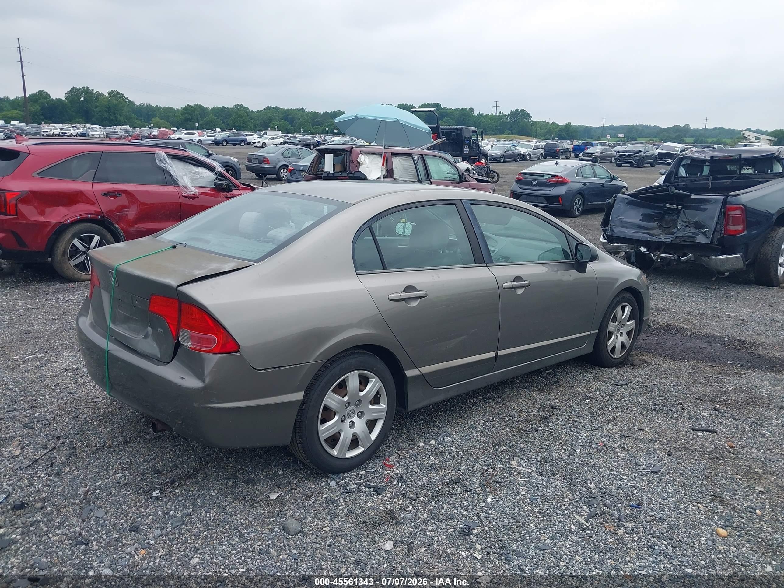 2006 Honda Civic Lx Silver vin: 1HGFA16596L027173