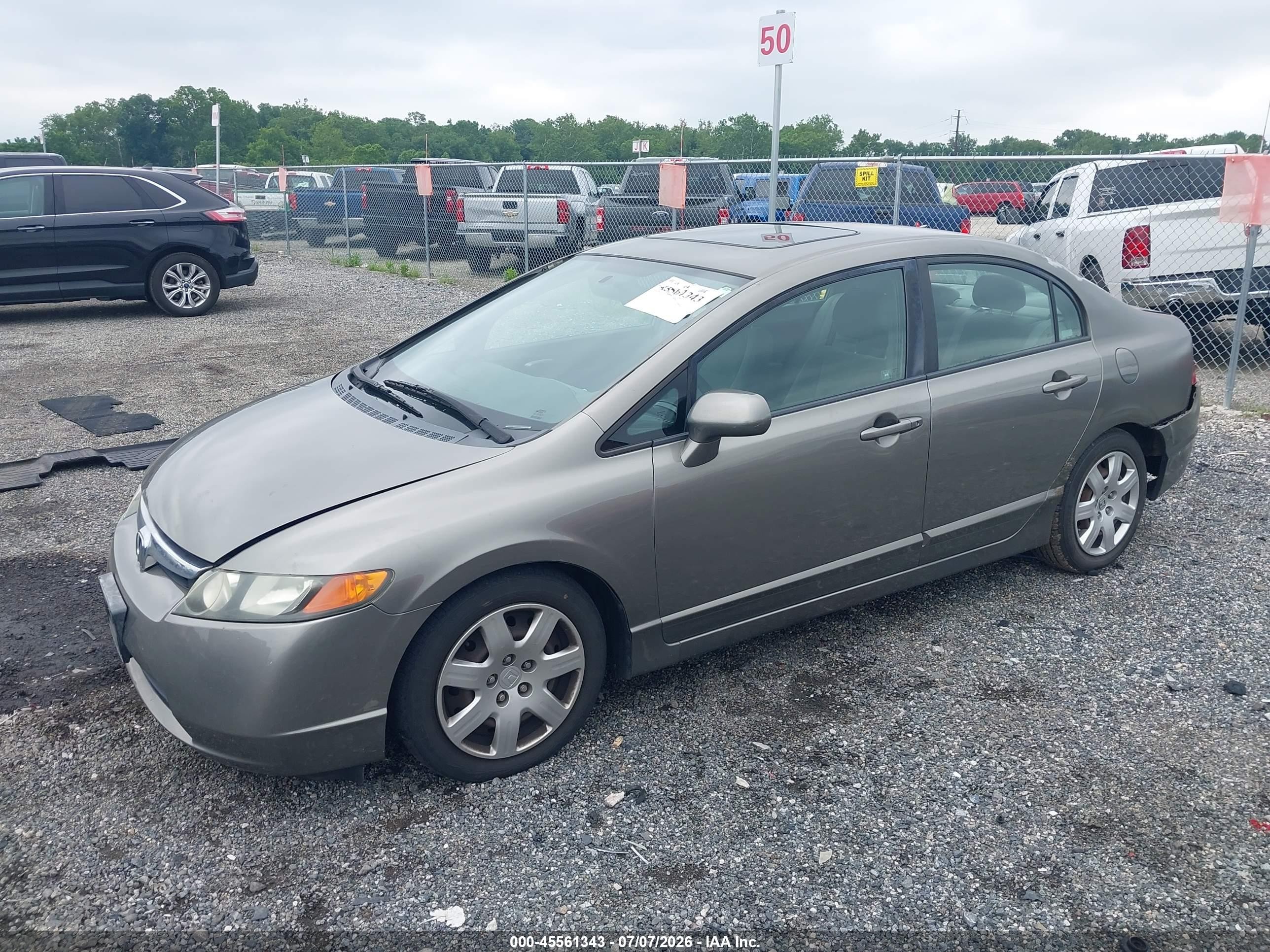 2006 Honda Civic Lx Silver vin: 1HGFA16596L027173