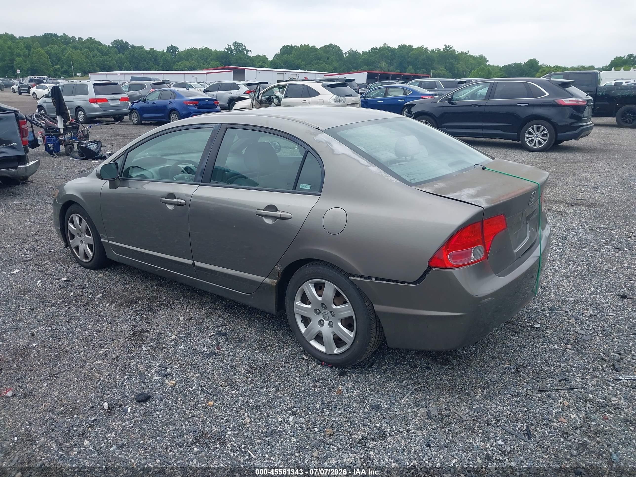 2006 Honda Civic Lx Silver vin: 1HGFA16596L027173