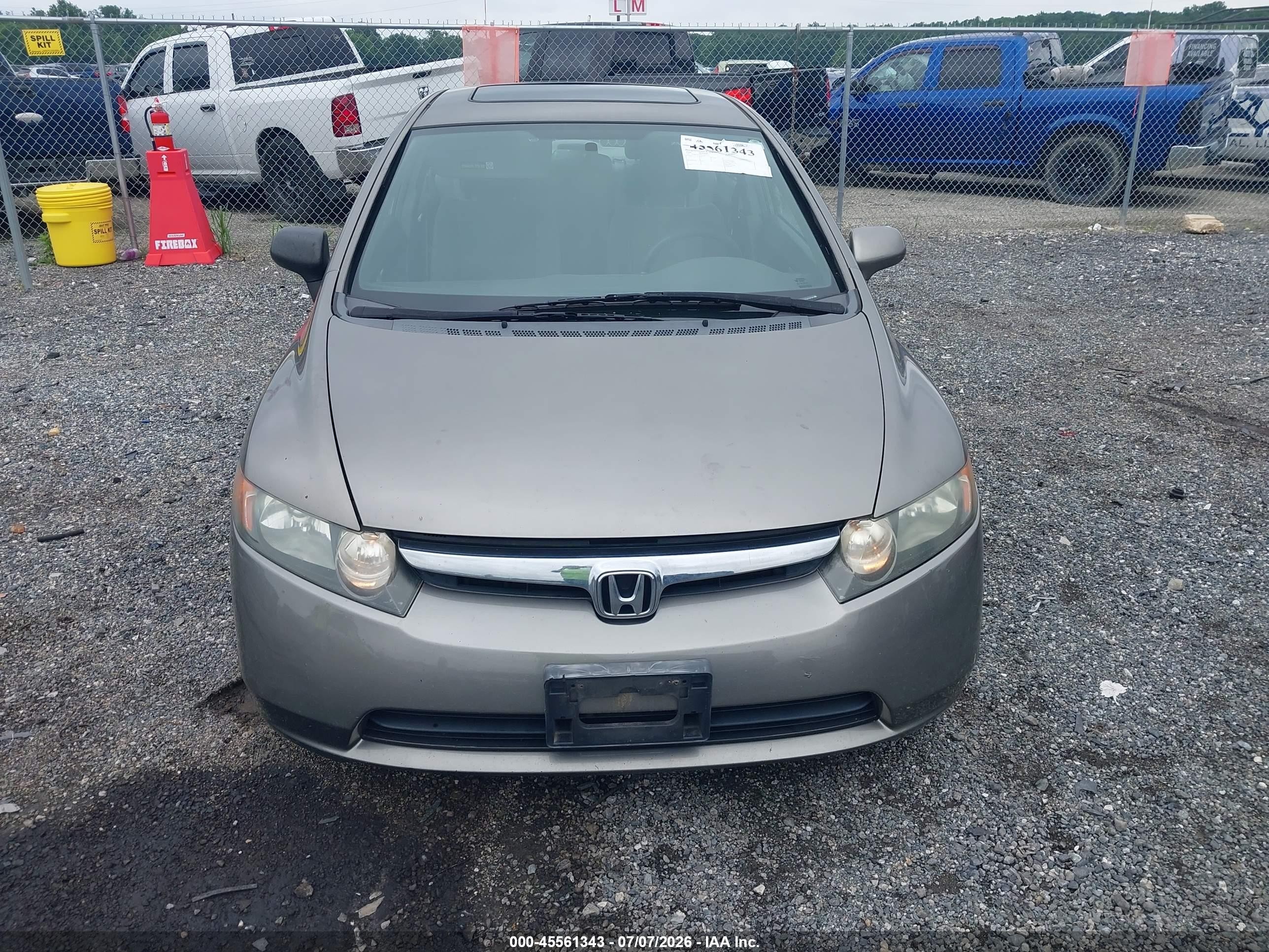 2006 Honda Civic Lx Silver vin: 1HGFA16596L027173
