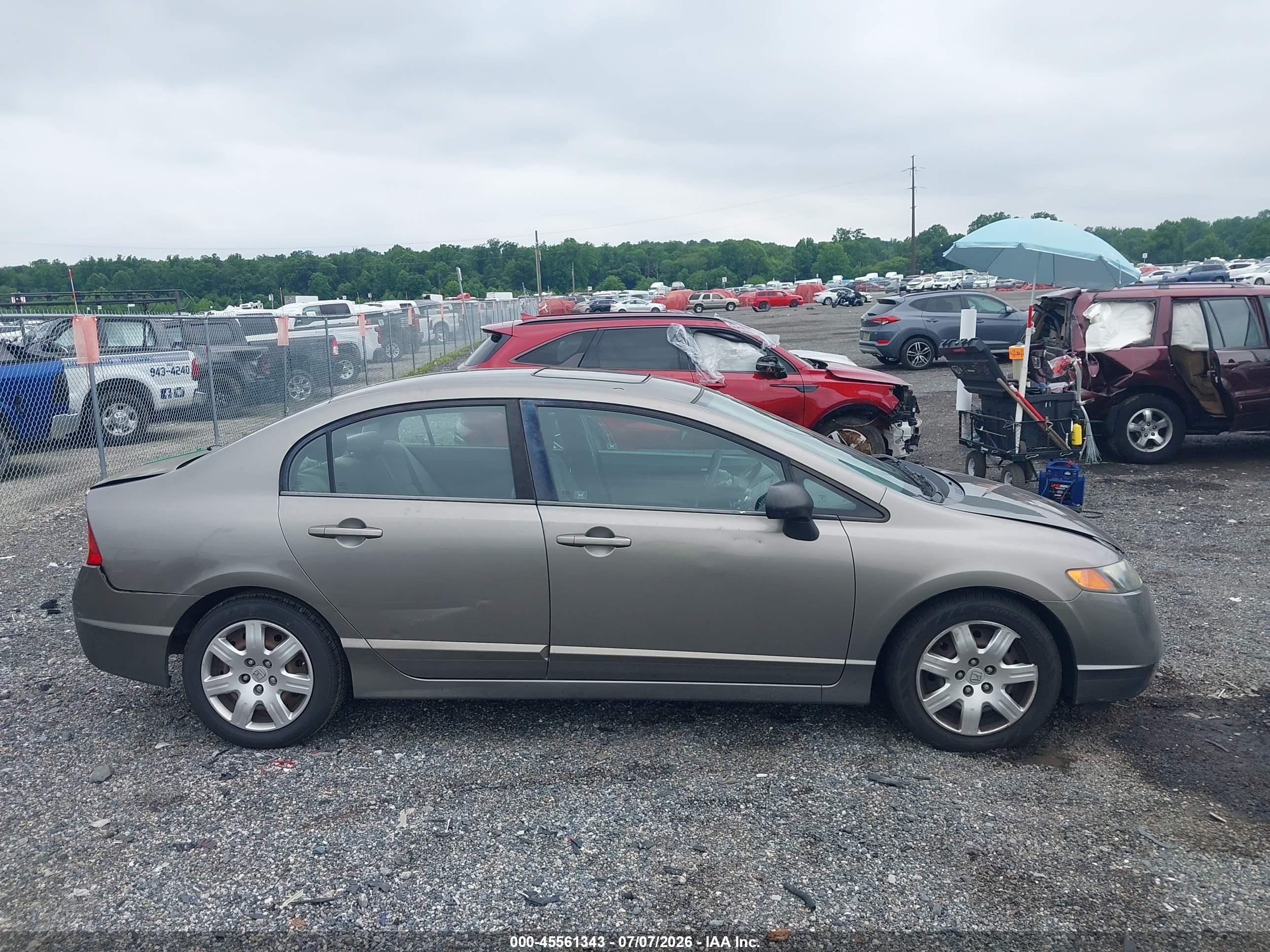 2006 Honda Civic Lx Silver vin: 1HGFA16596L027173