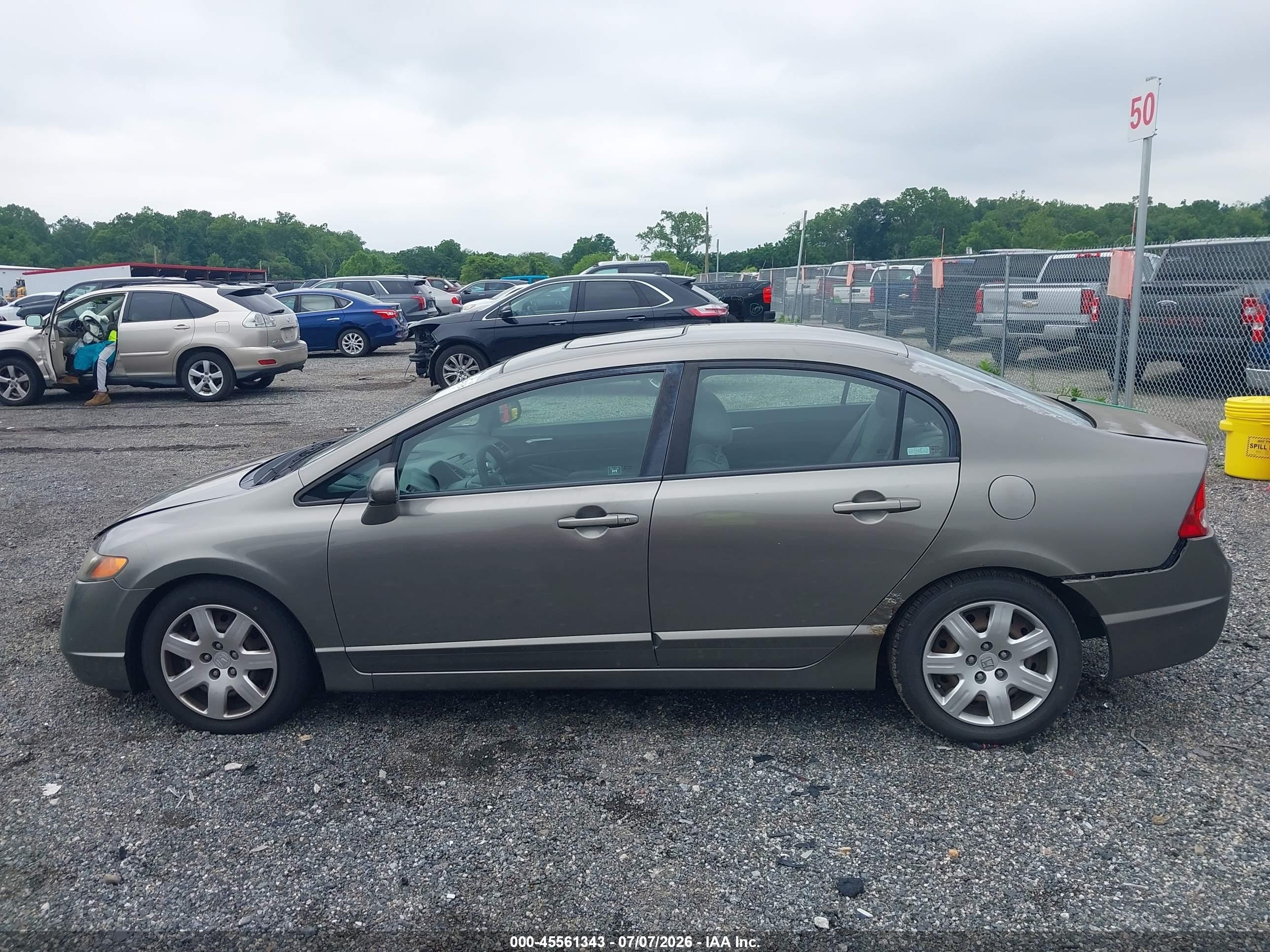 2006 Honda Civic Lx Silver vin: 1HGFA16596L027173