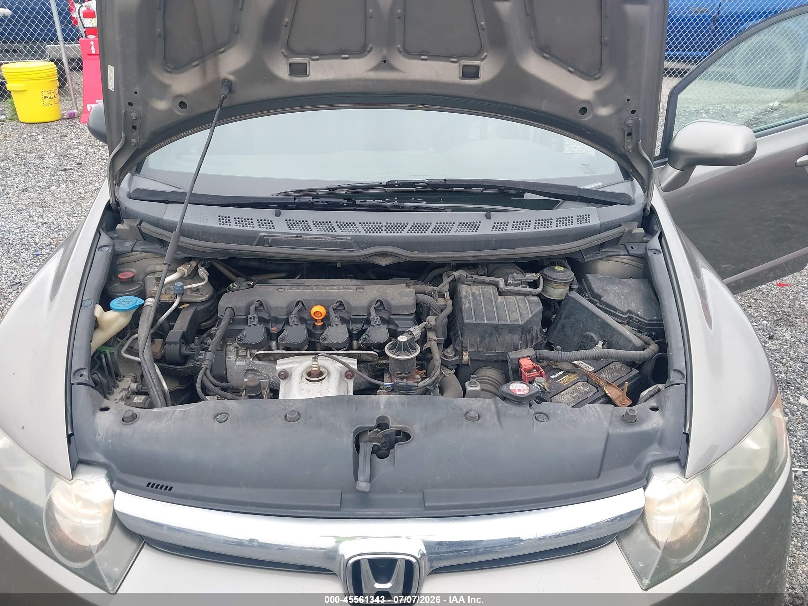 2006 Honda Civic Lx Silver vin: 1HGFA16596L027173