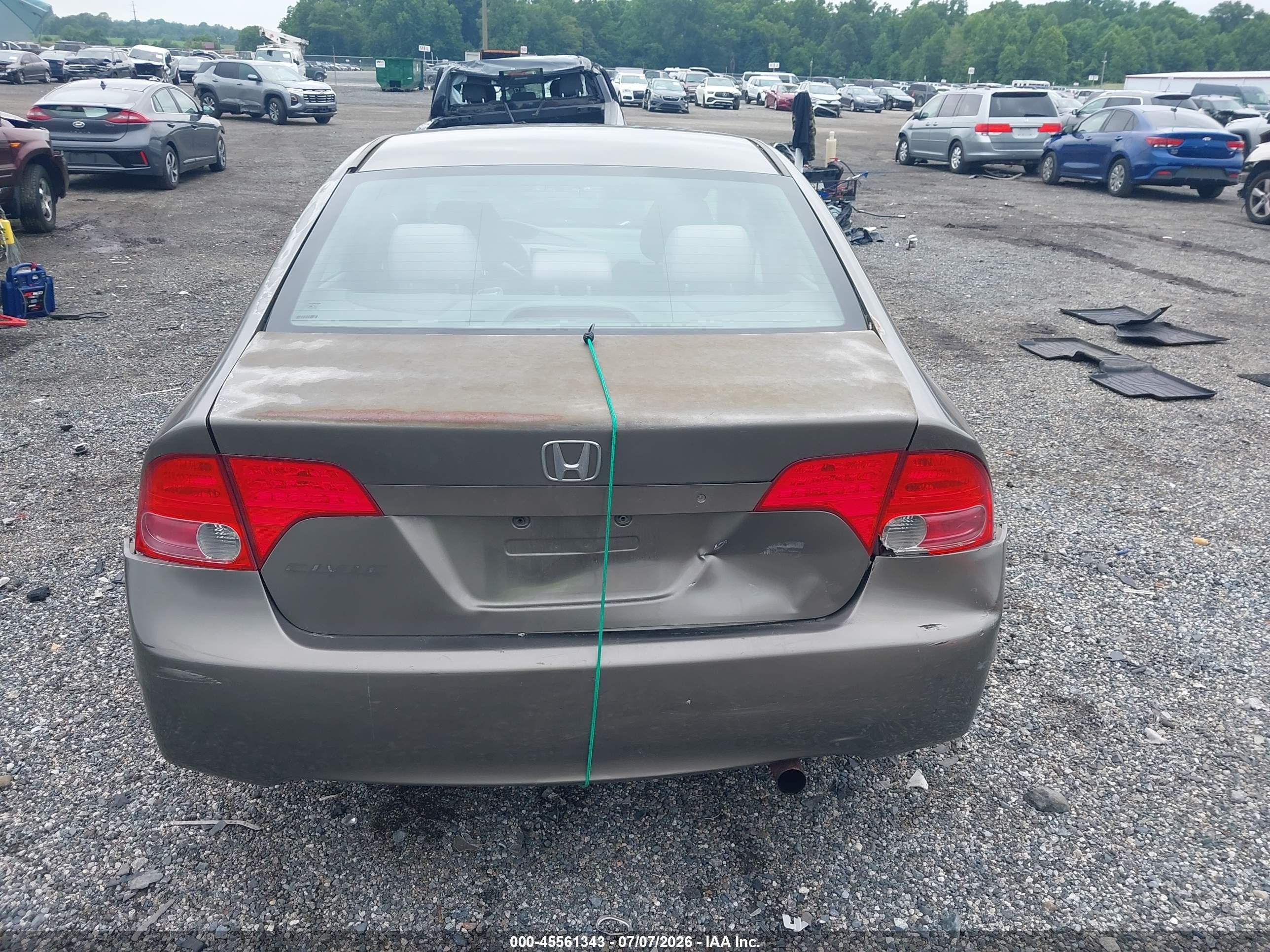 2006 Honda Civic Lx Silver vin: 1HGFA16596L027173