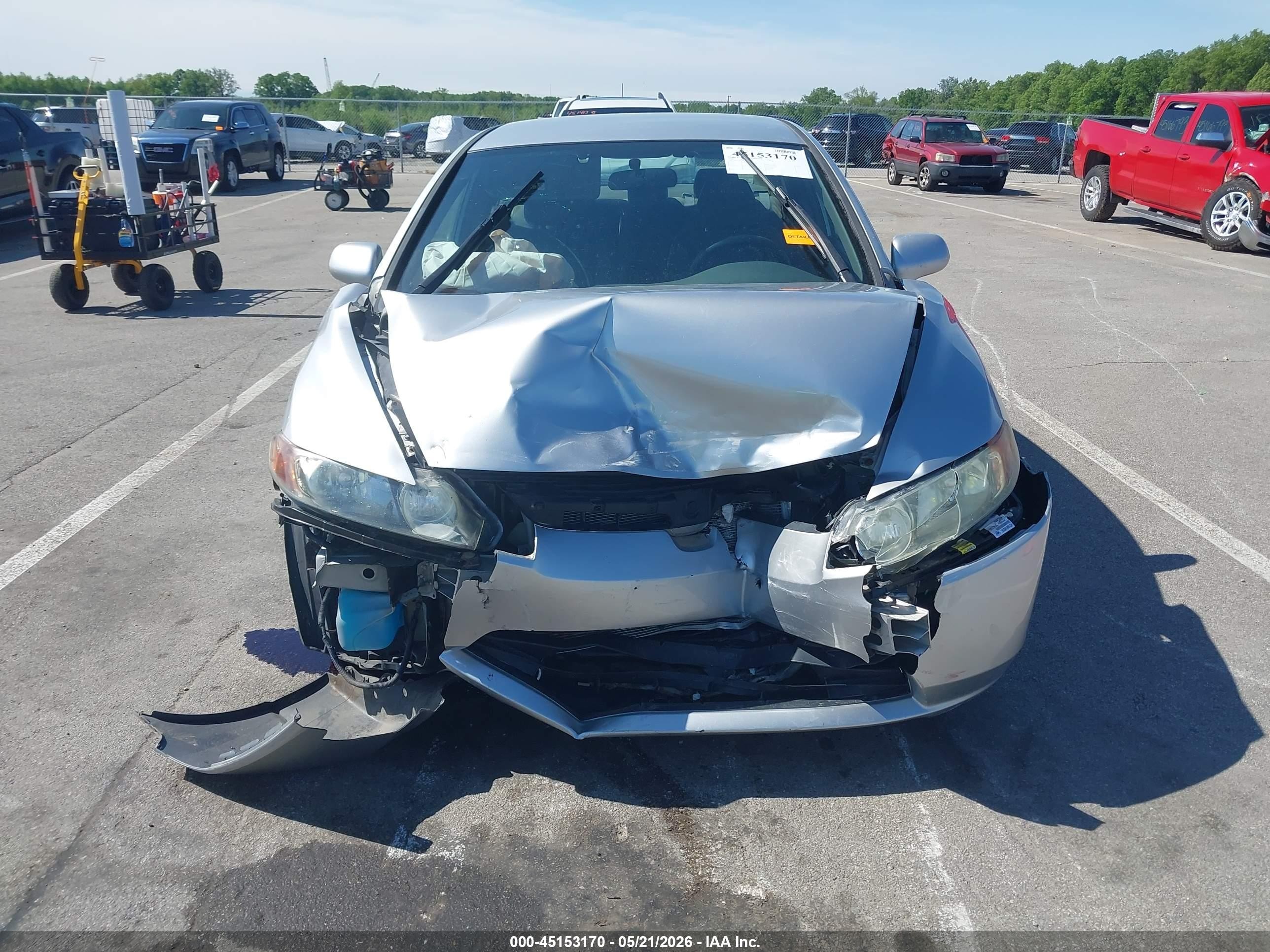 2006 Honda Civic Lx Silver vin: 1HGFA16596L030347
