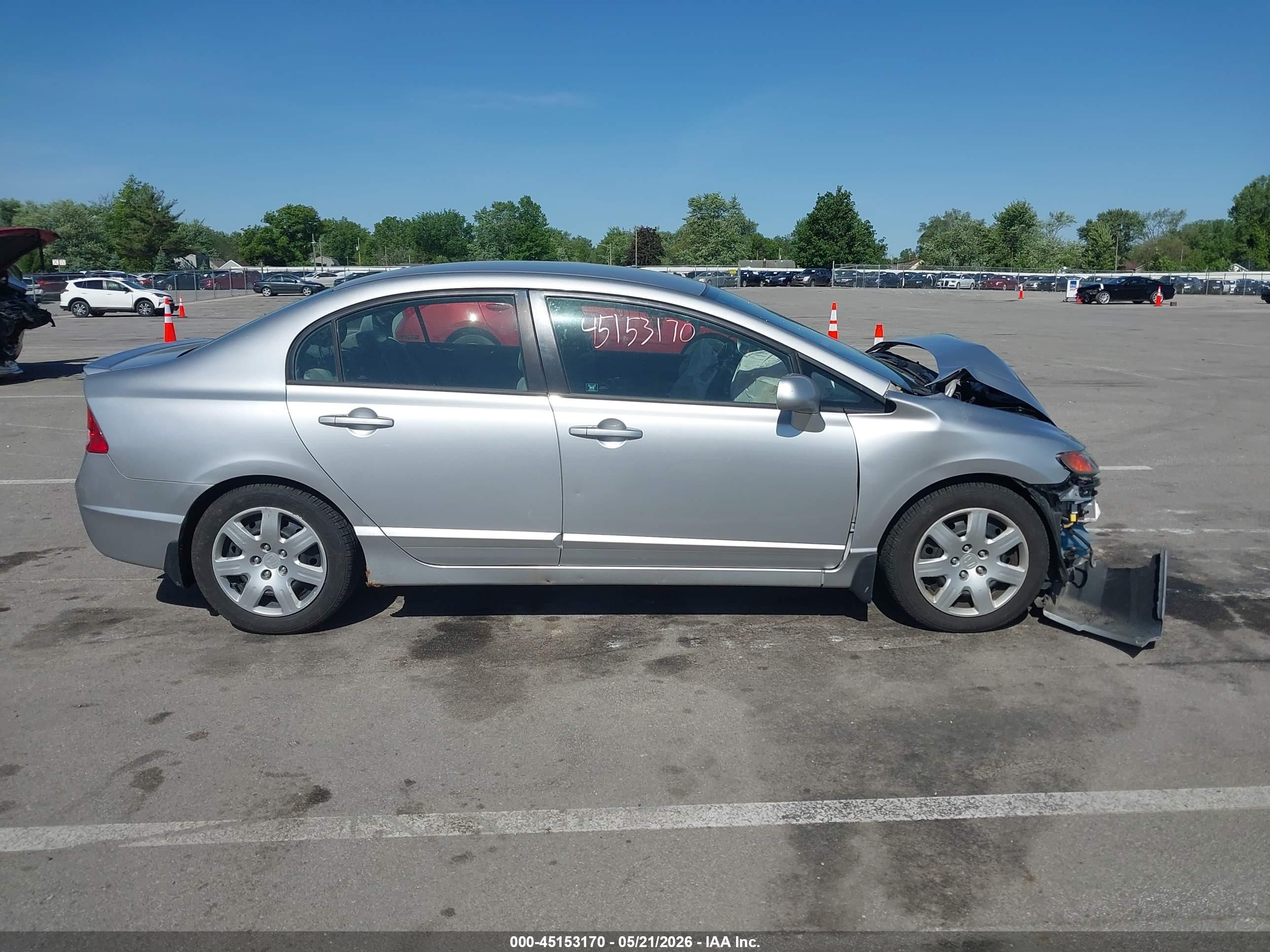 2006 Honda Civic Lx Silver vin: 1HGFA16596L030347