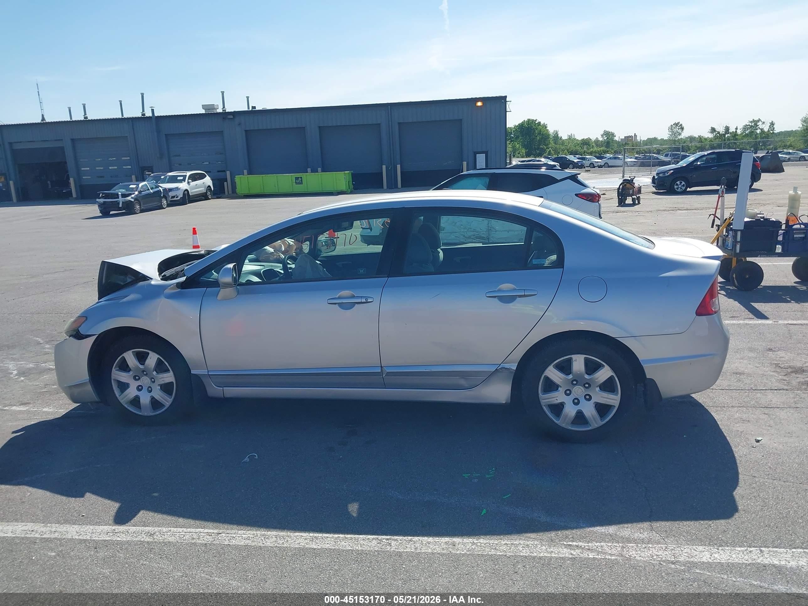 2006 Honda Civic Lx Silver vin: 1HGFA16596L030347
