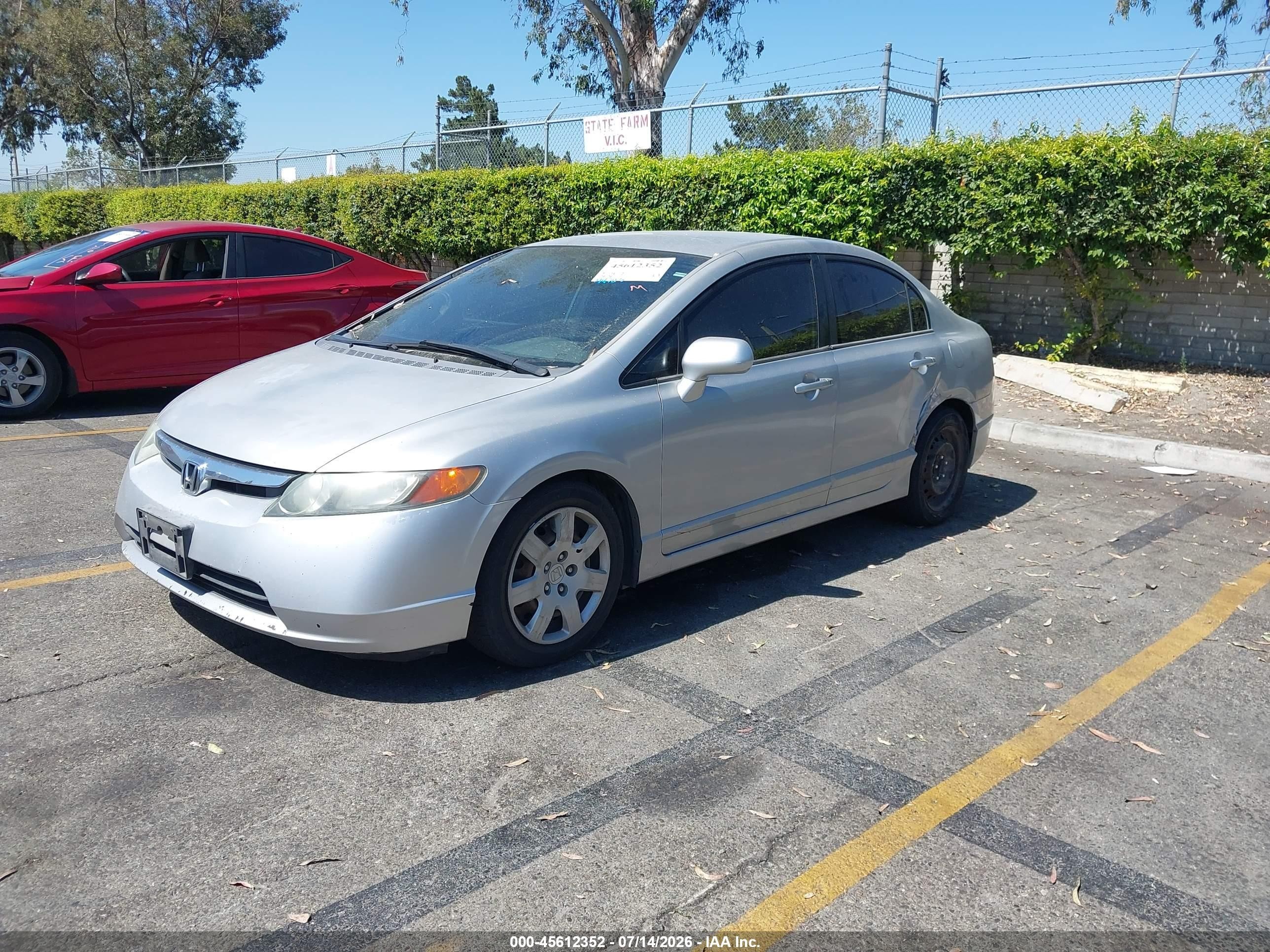 2006 Honda Civic Lx Silver vin: 1HGFA16596L030820