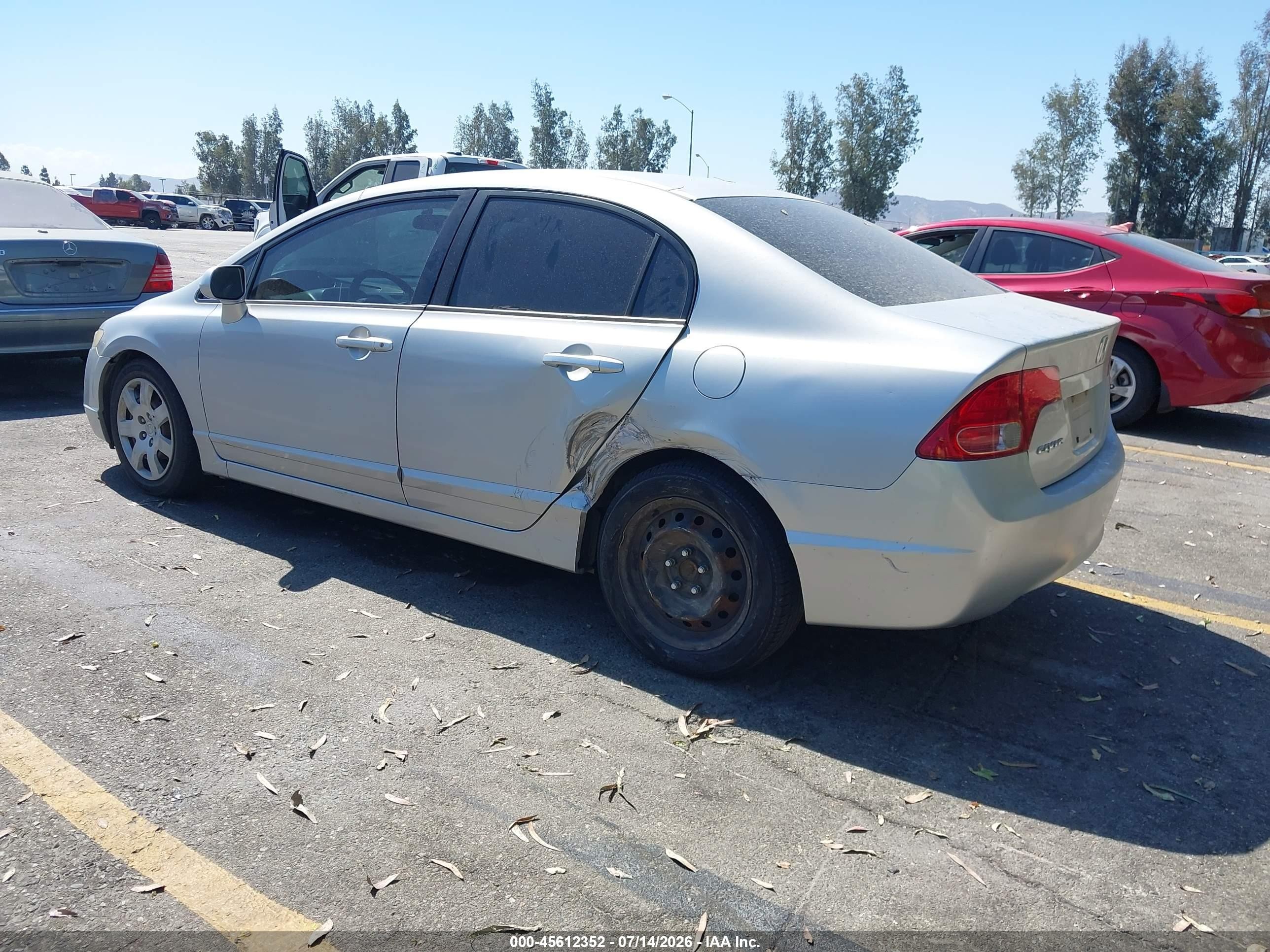 2006 Honda Civic Lx Silver vin: 1HGFA16596L030820