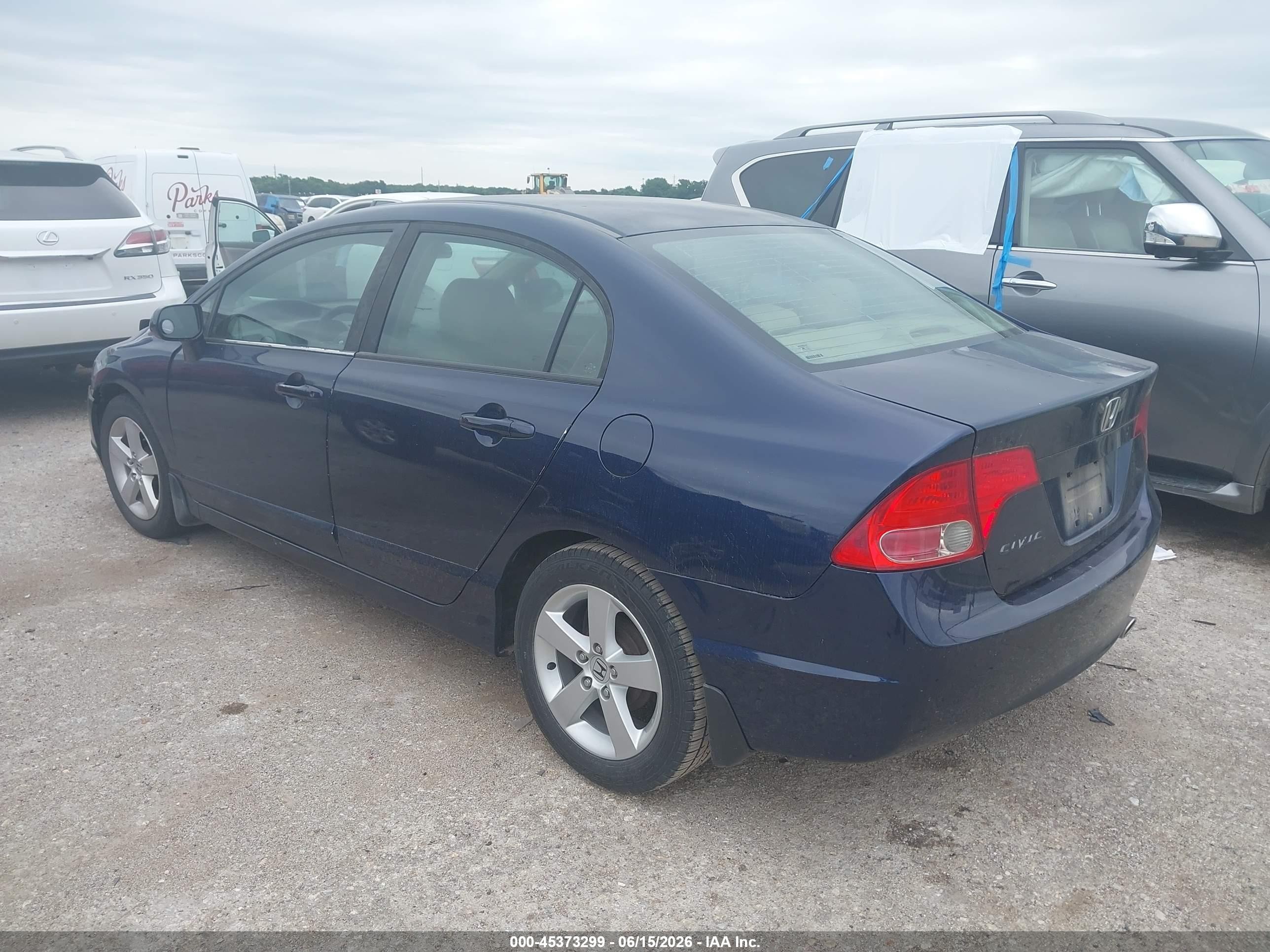 2006 Honda Civic Lx Blue vin: 1HGFA16596L048086
