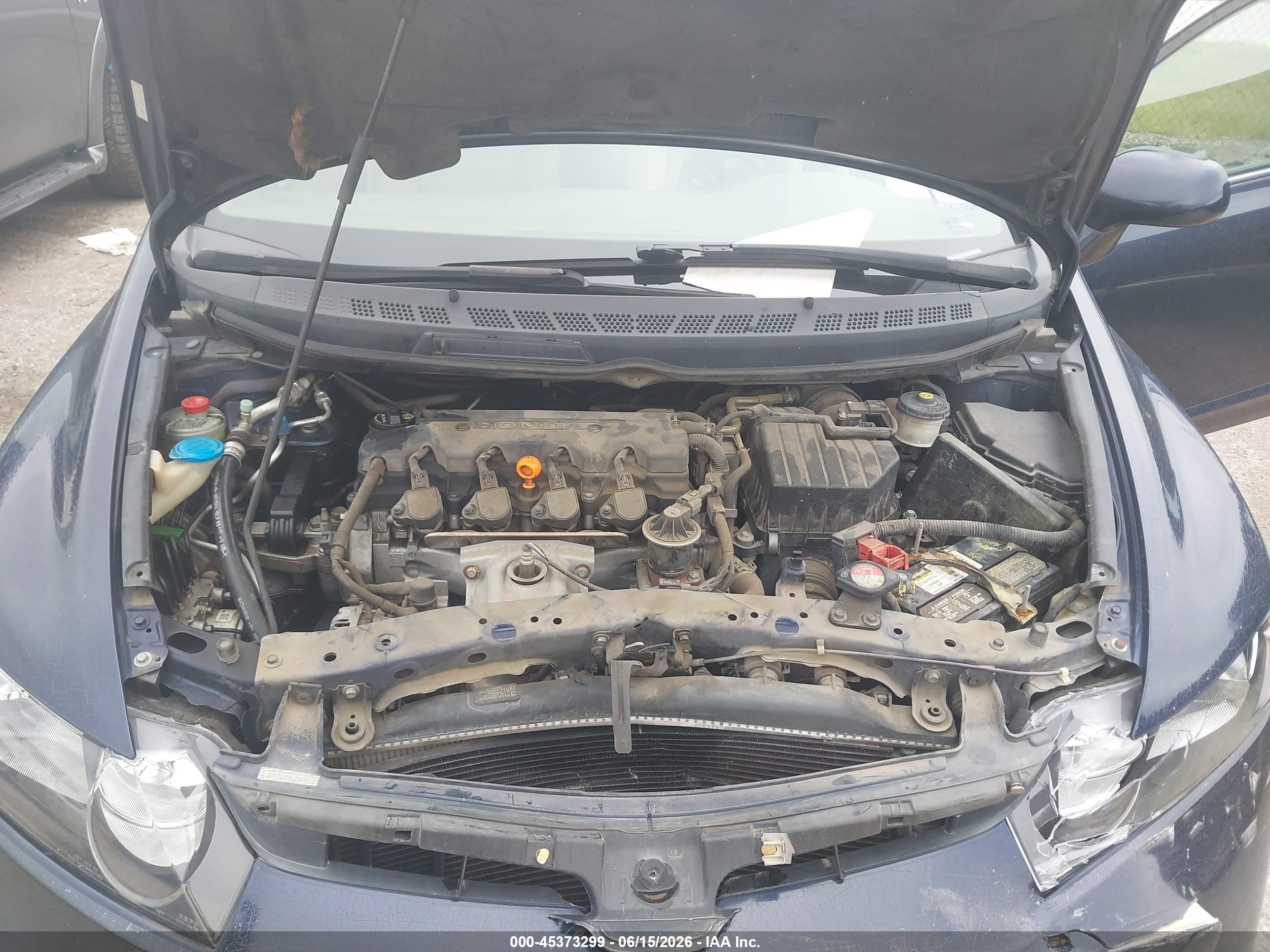 2006 Honda Civic Lx Blue vin: 1HGFA16596L048086