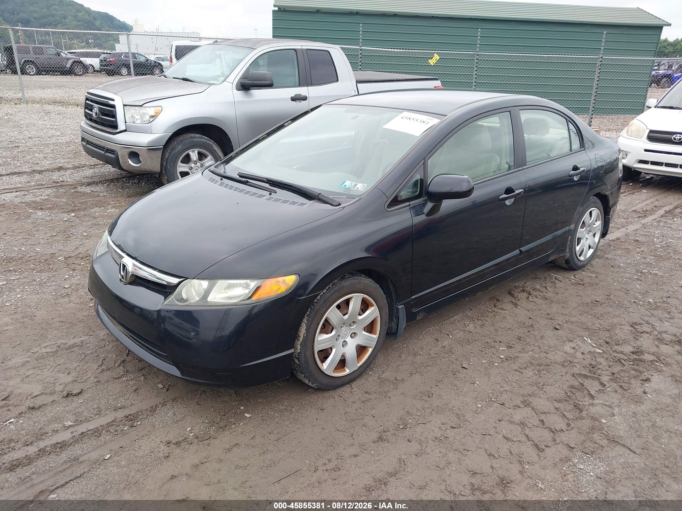 2006 Honda Civic Lx Black vin: 1HGFA16596L049383