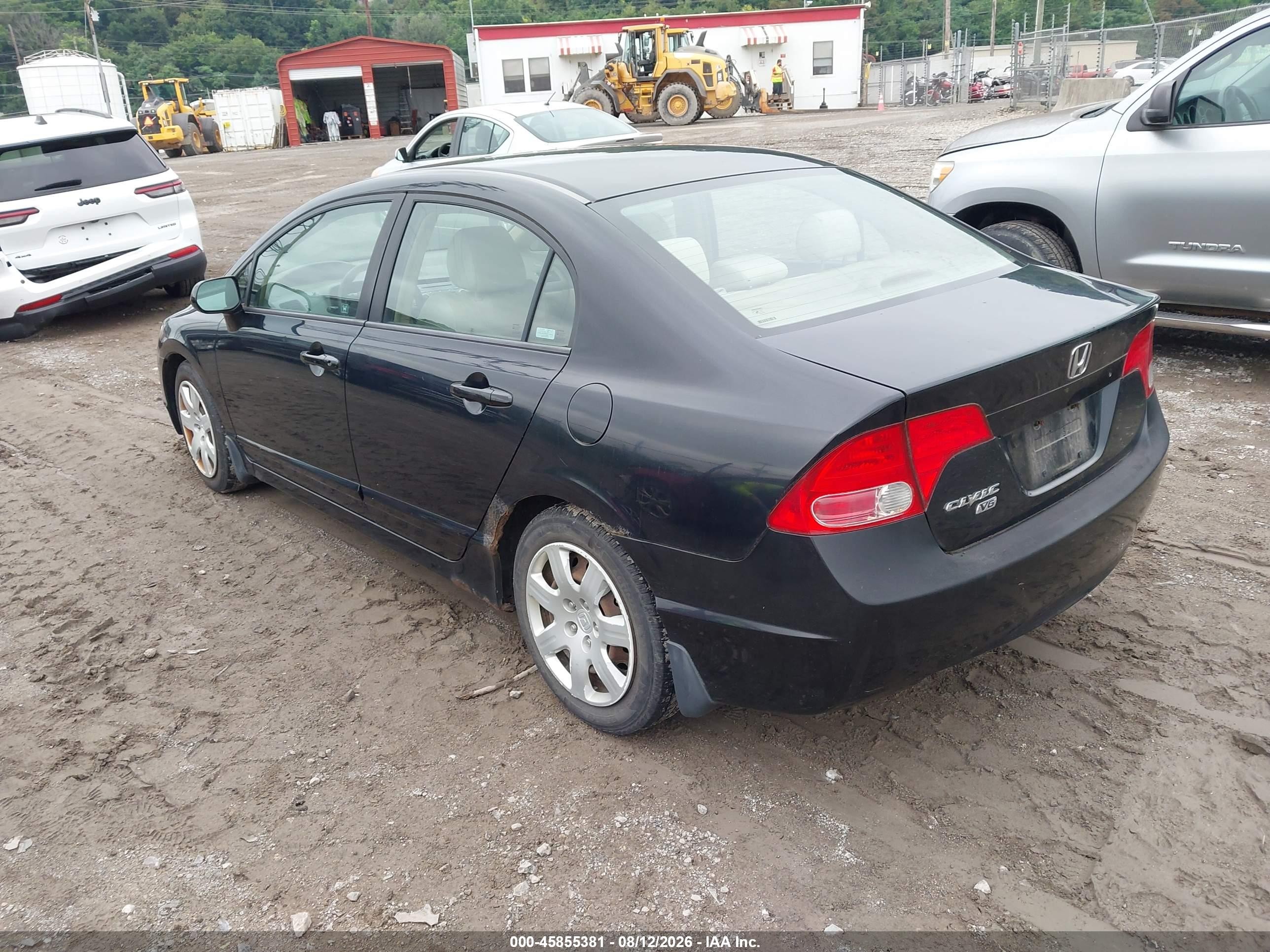 2006 Honda Civic Lx Black vin: 1HGFA16596L049383