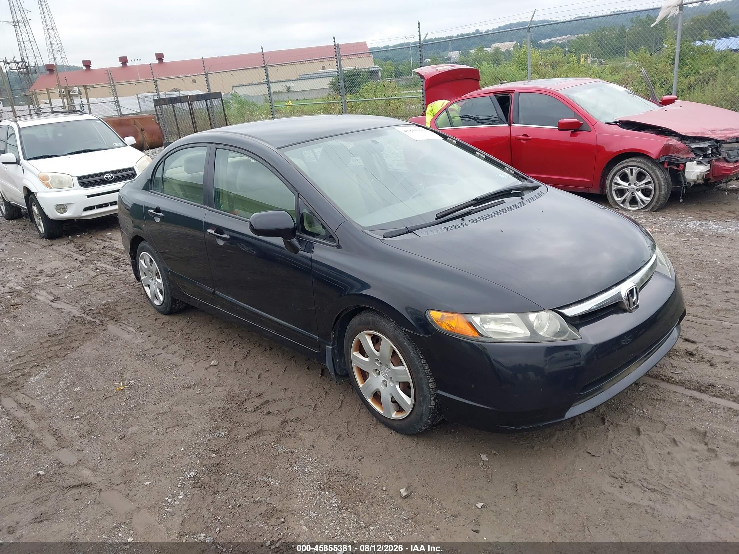 2006 Honda Civic Lx Black vin: 1HGFA16596L049383