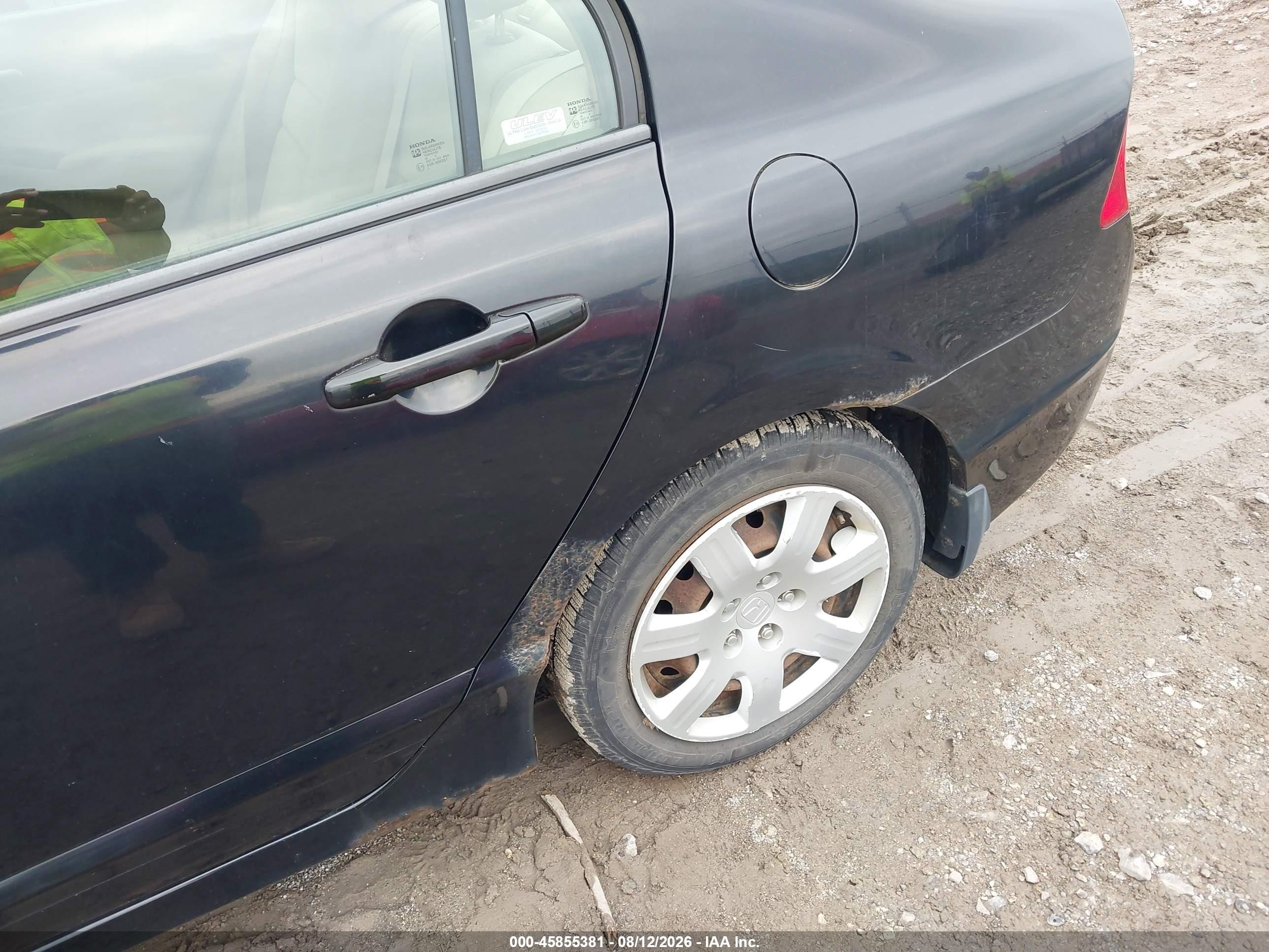 2006 Honda Civic Lx Black vin: 1HGFA16596L049383