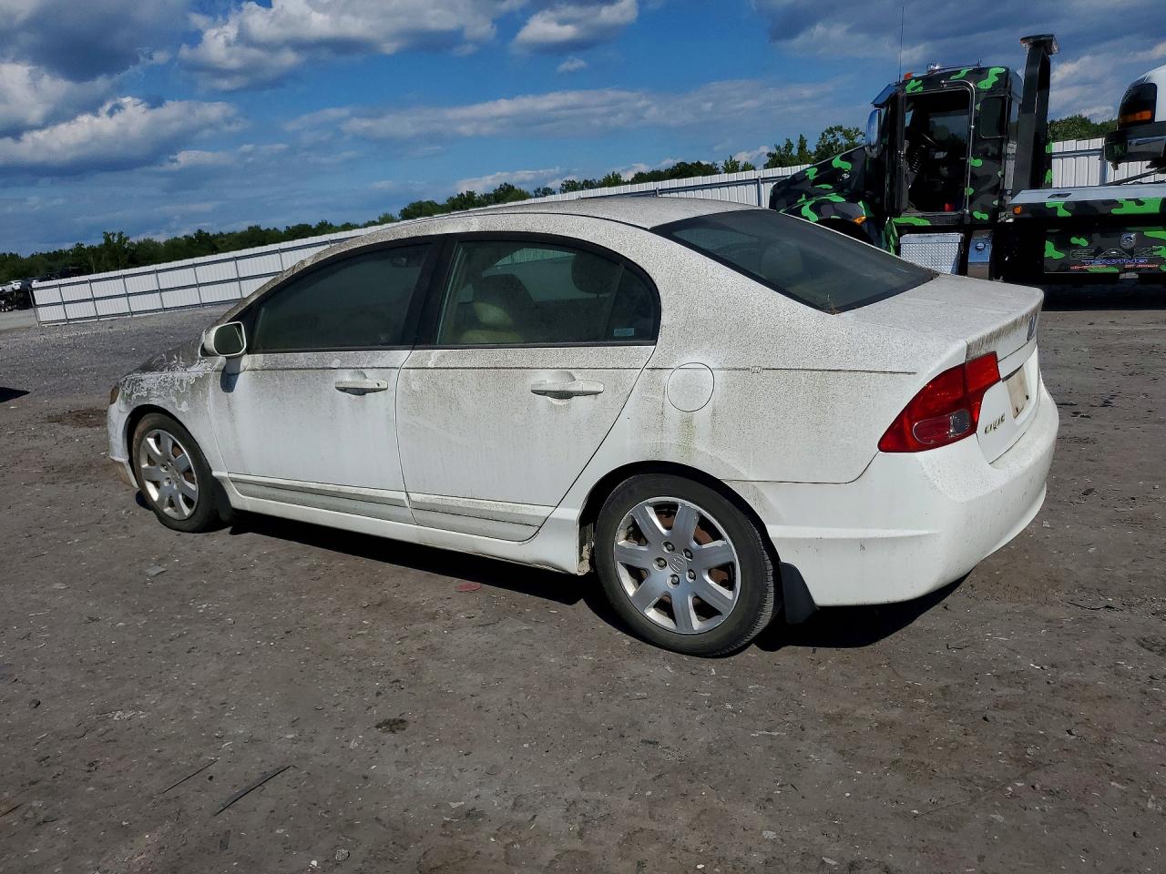 2006 Honda Civic Lx White vin: 1HGFA16596L126348
