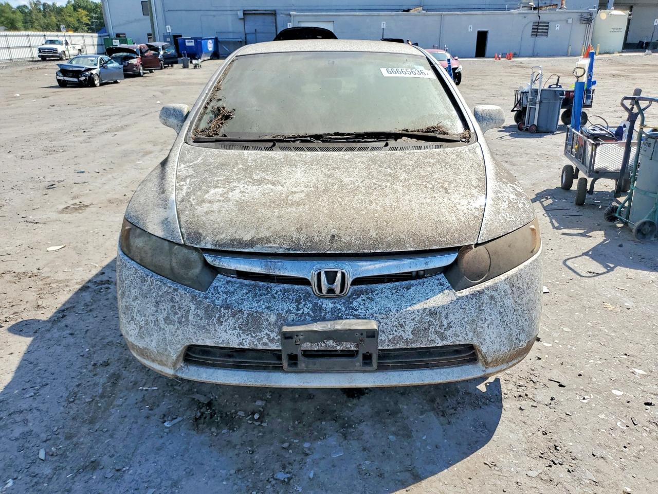 2006 Honda Civic Lx White vin: 1HGFA16596L126348