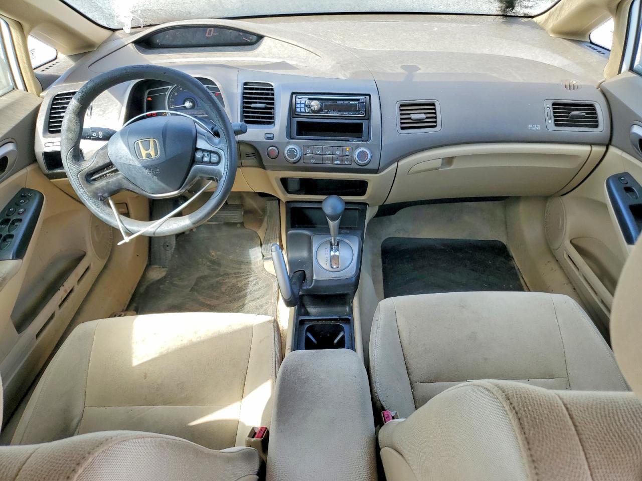 2006 Honda Civic Lx White vin: 1HGFA16596L126348