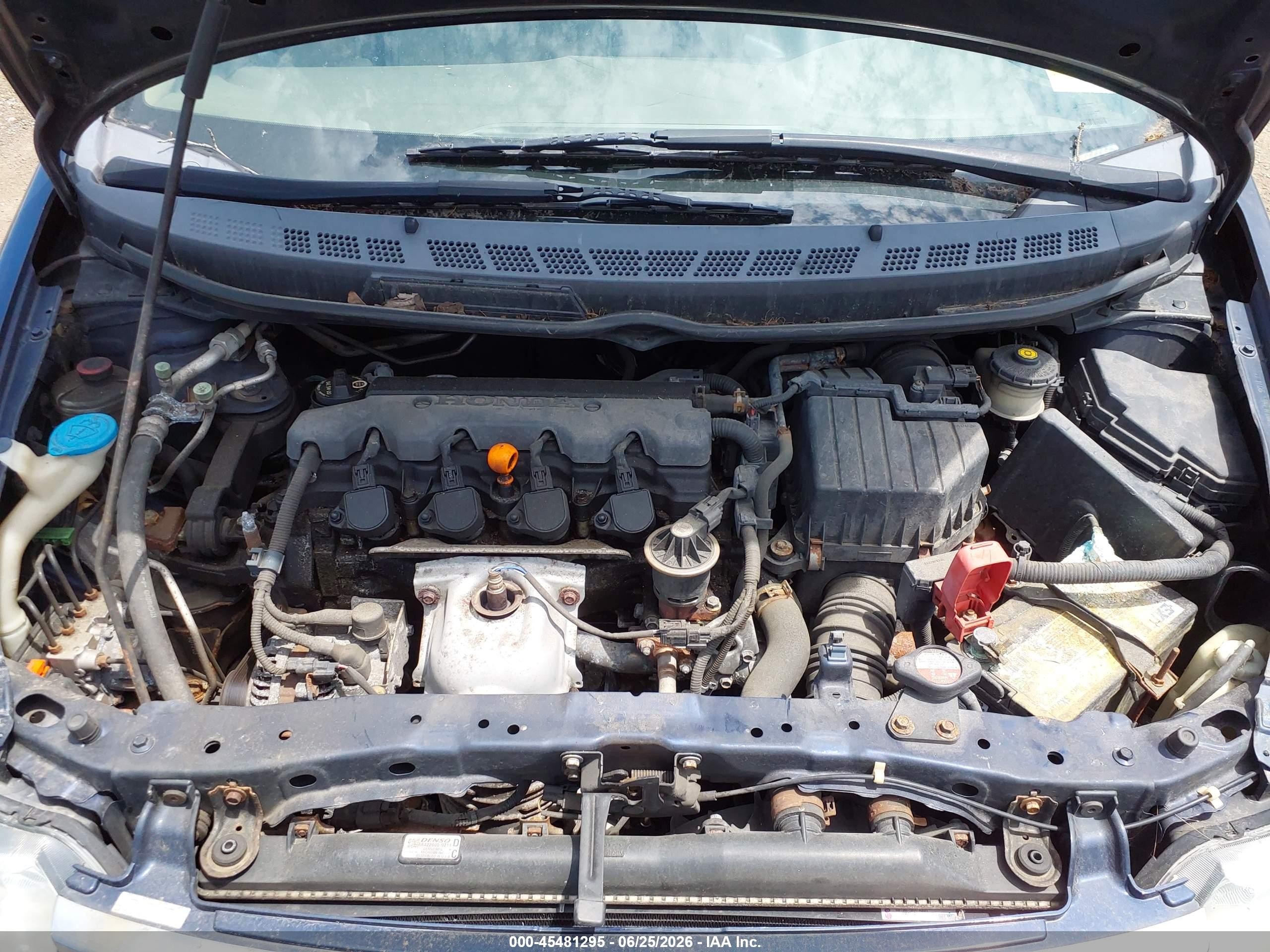 2006 Honda Civic Lx Blue vin: 1HGFA16596L132554