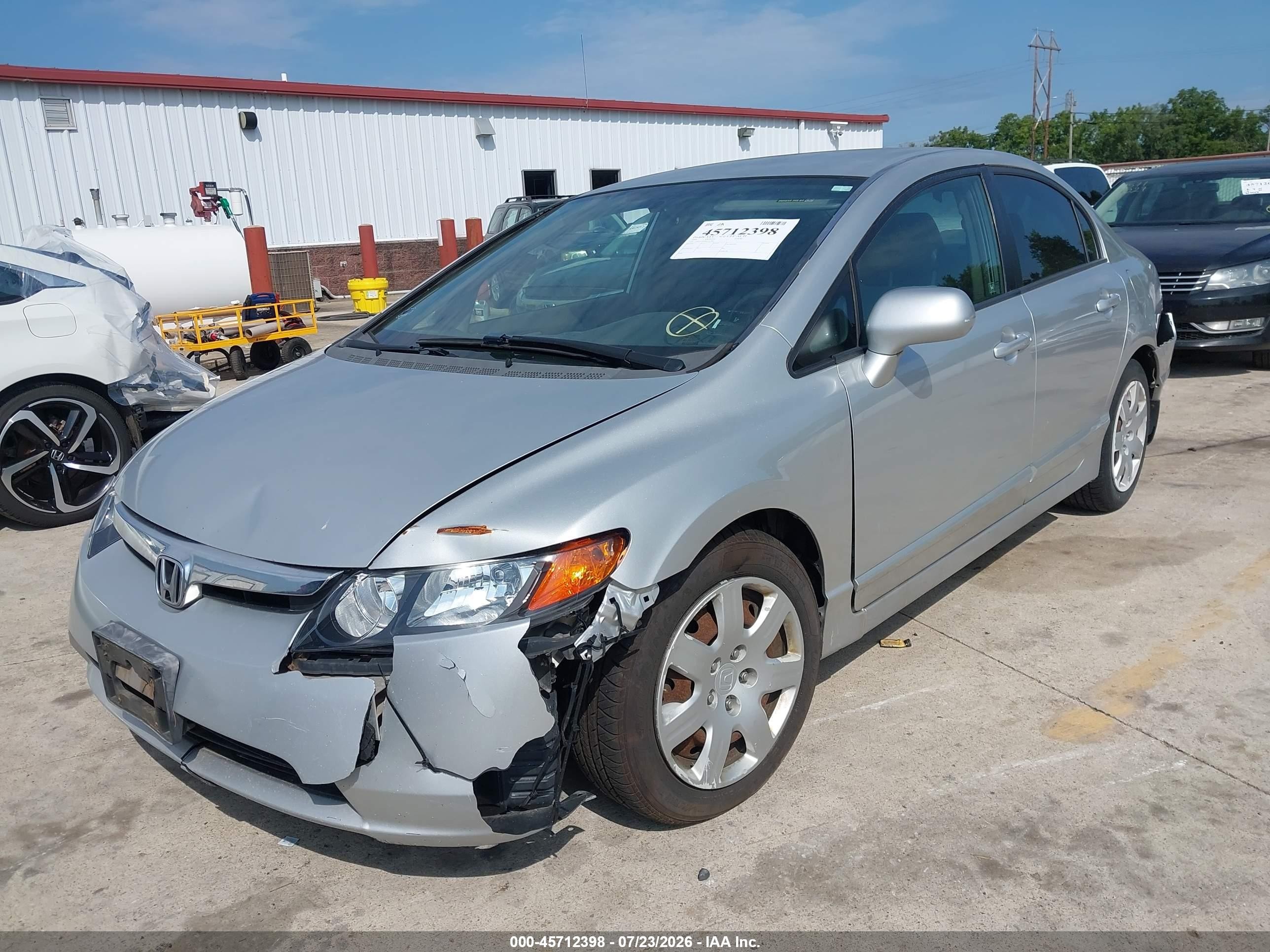 2006 Honda Civic Lx Silver vin: 1HGFA16596L133445