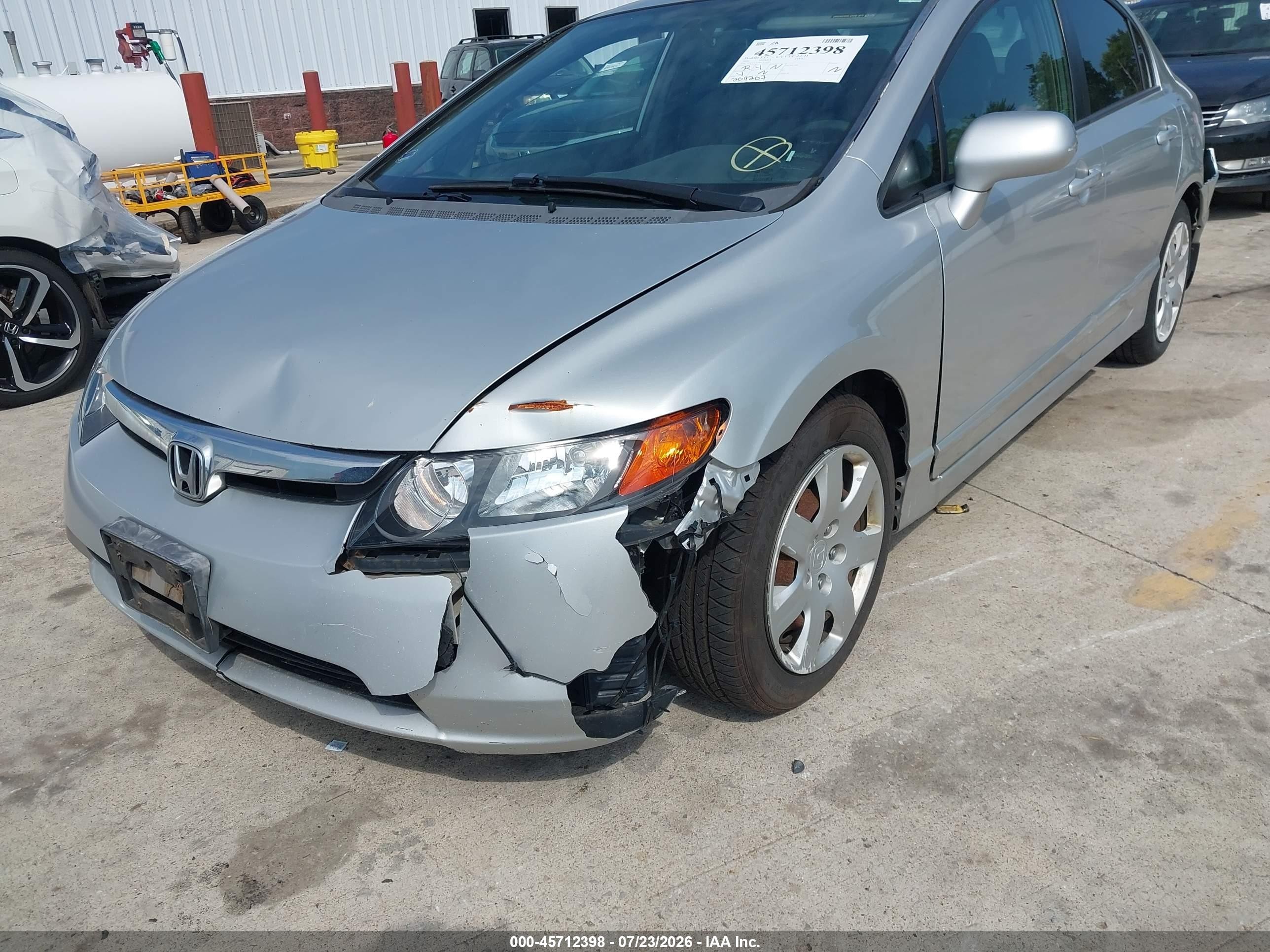 2006 Honda Civic Lx Silver vin: 1HGFA16596L133445
