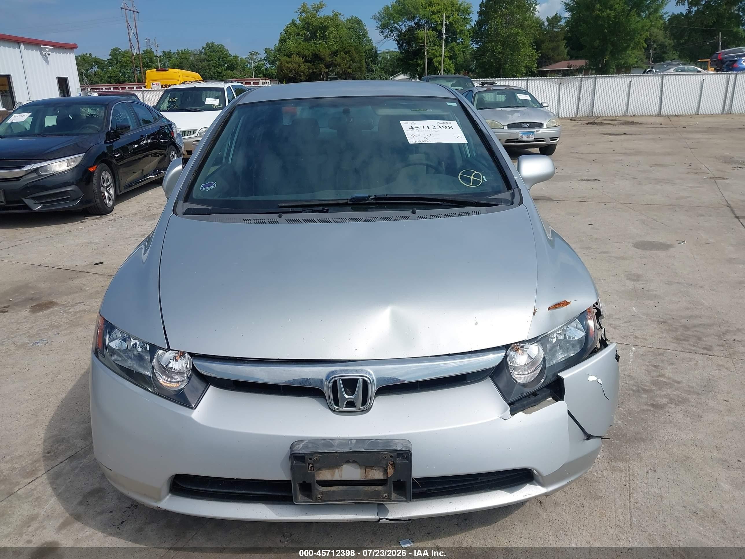 2006 Honda Civic Lx Silver vin: 1HGFA16596L133445