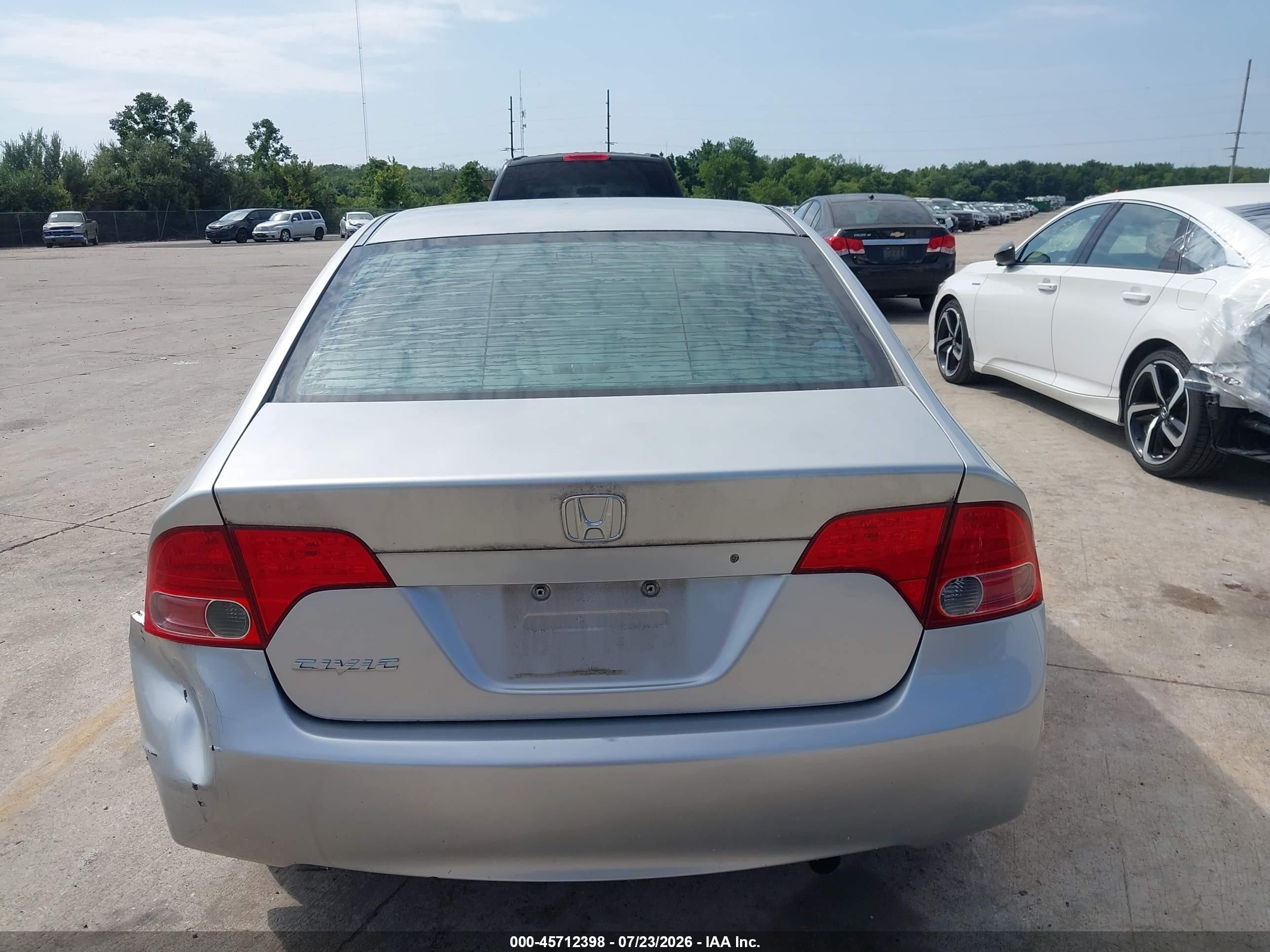 2006 Honda Civic Lx Silver vin: 1HGFA16596L133445
