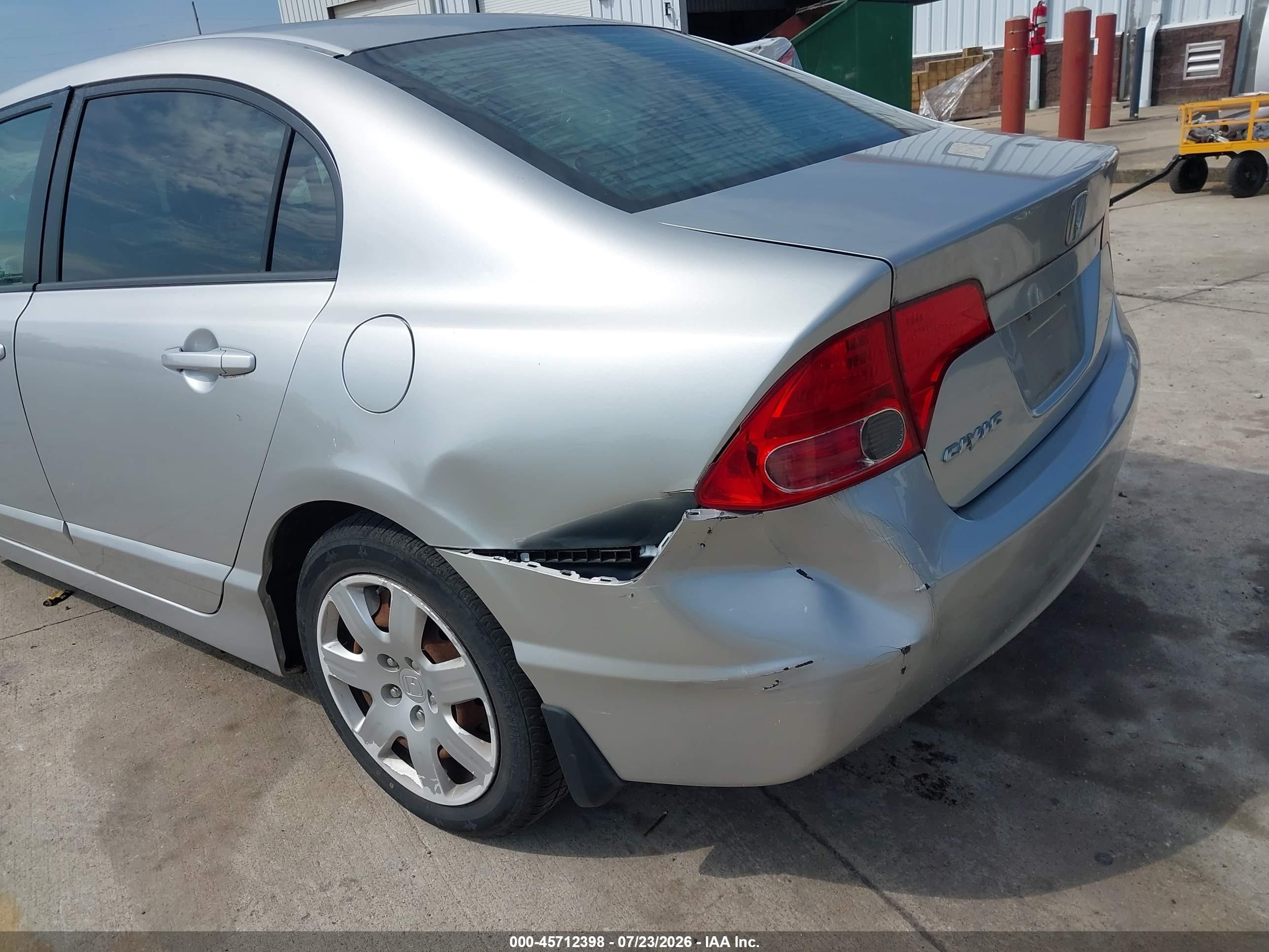 2006 Honda Civic Lx Silver vin: 1HGFA16596L133445