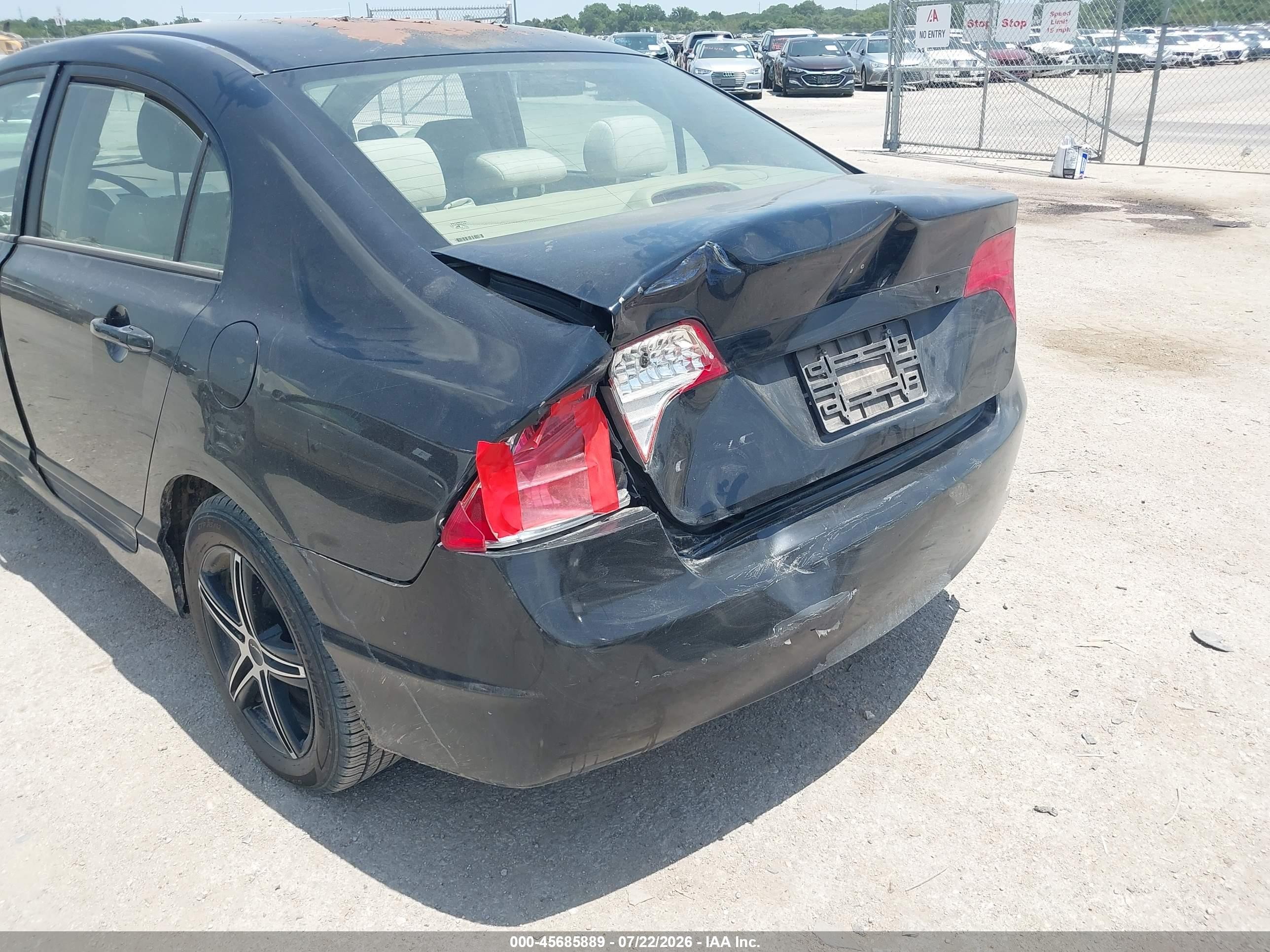 2006 Honda Civic Lx Black vin: 1HGFA16596L134899