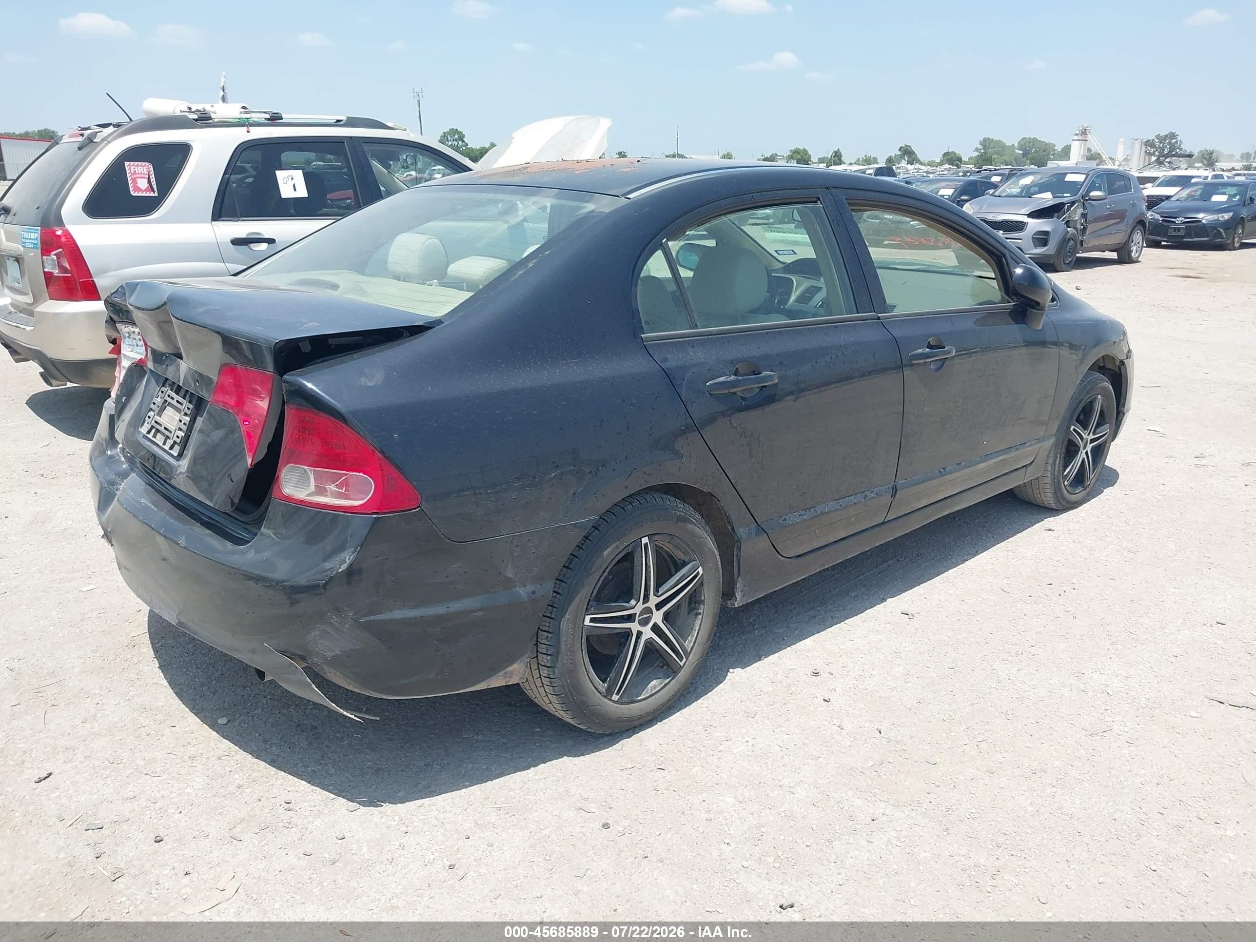 2006 Honda Civic Lx Black vin: 1HGFA16596L134899