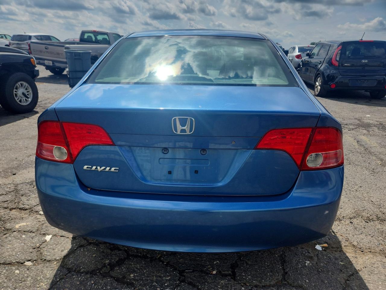 2006 Honda Civic Lx Blue vin: 1HGFA16596L143070