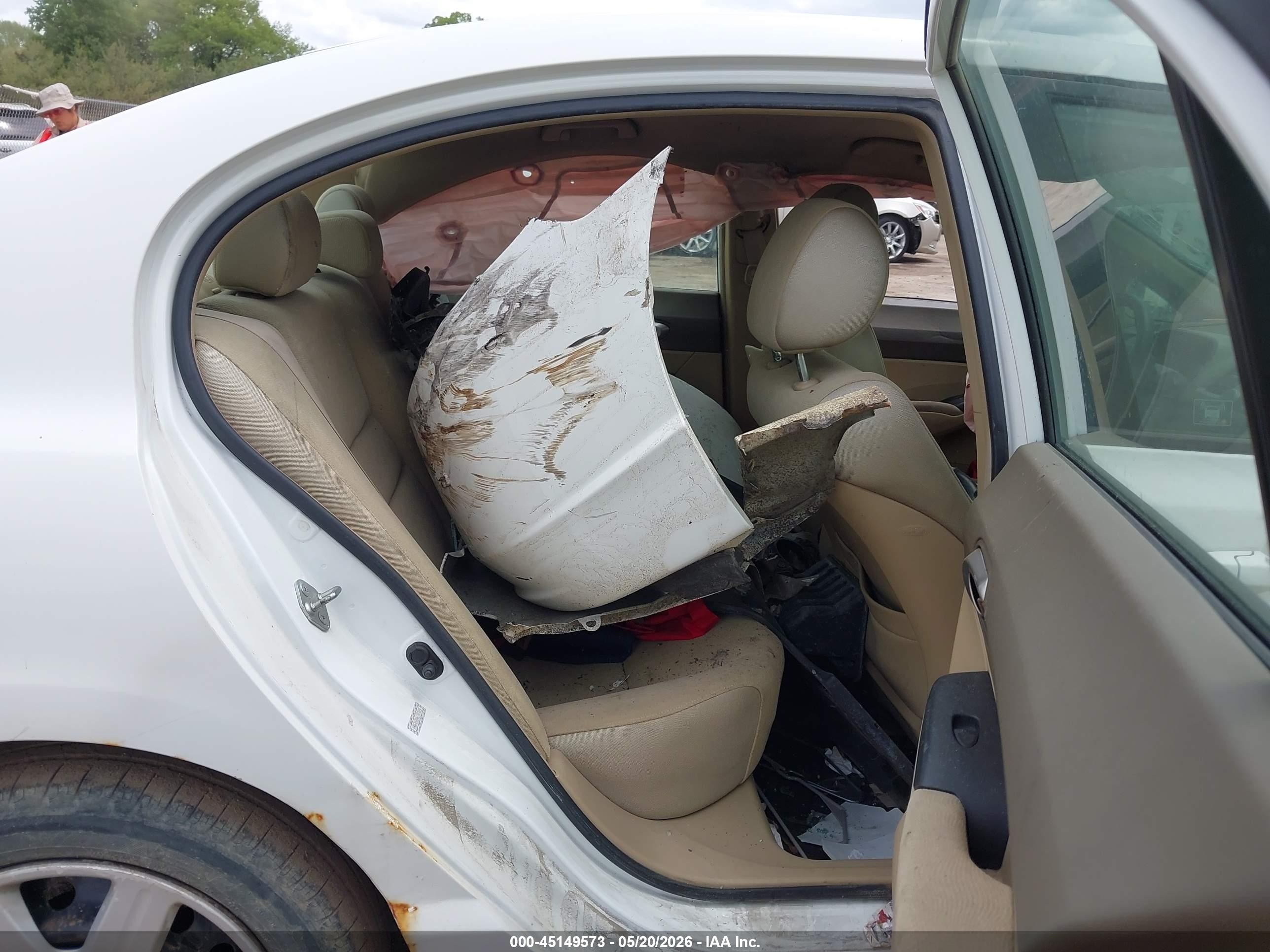 2006 Honda Civic Lx Белый vin: 1HGFA16596L147023