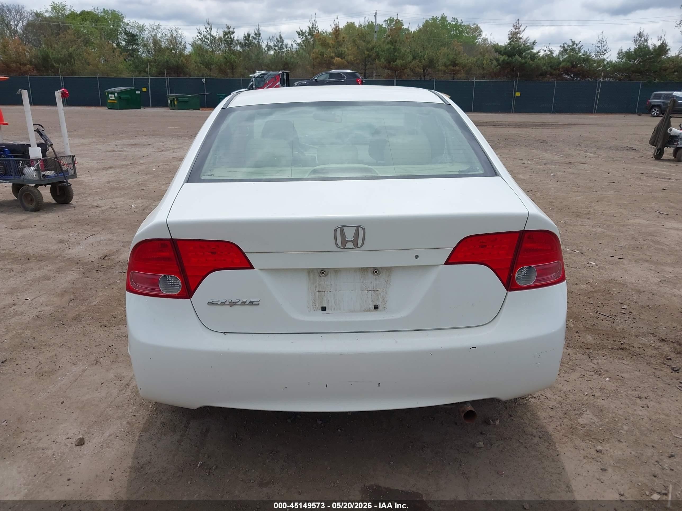2006 Honda Civic Lx Белый vin: 1HGFA16596L147023