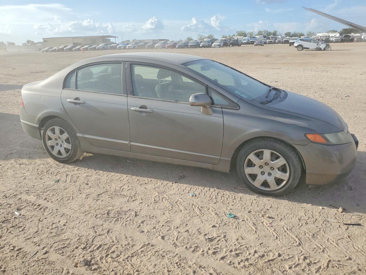 2007 Honda Civic Lx Gray vin: 1HGFA16597L001805