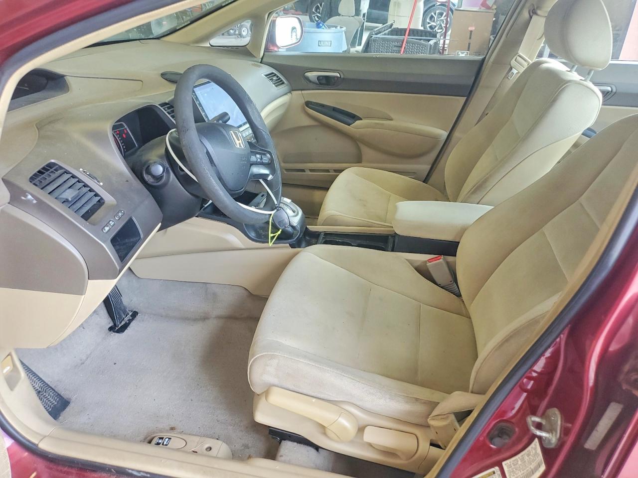 2007 Honda Civic Lx Red vin: 1HGFA16597L004736